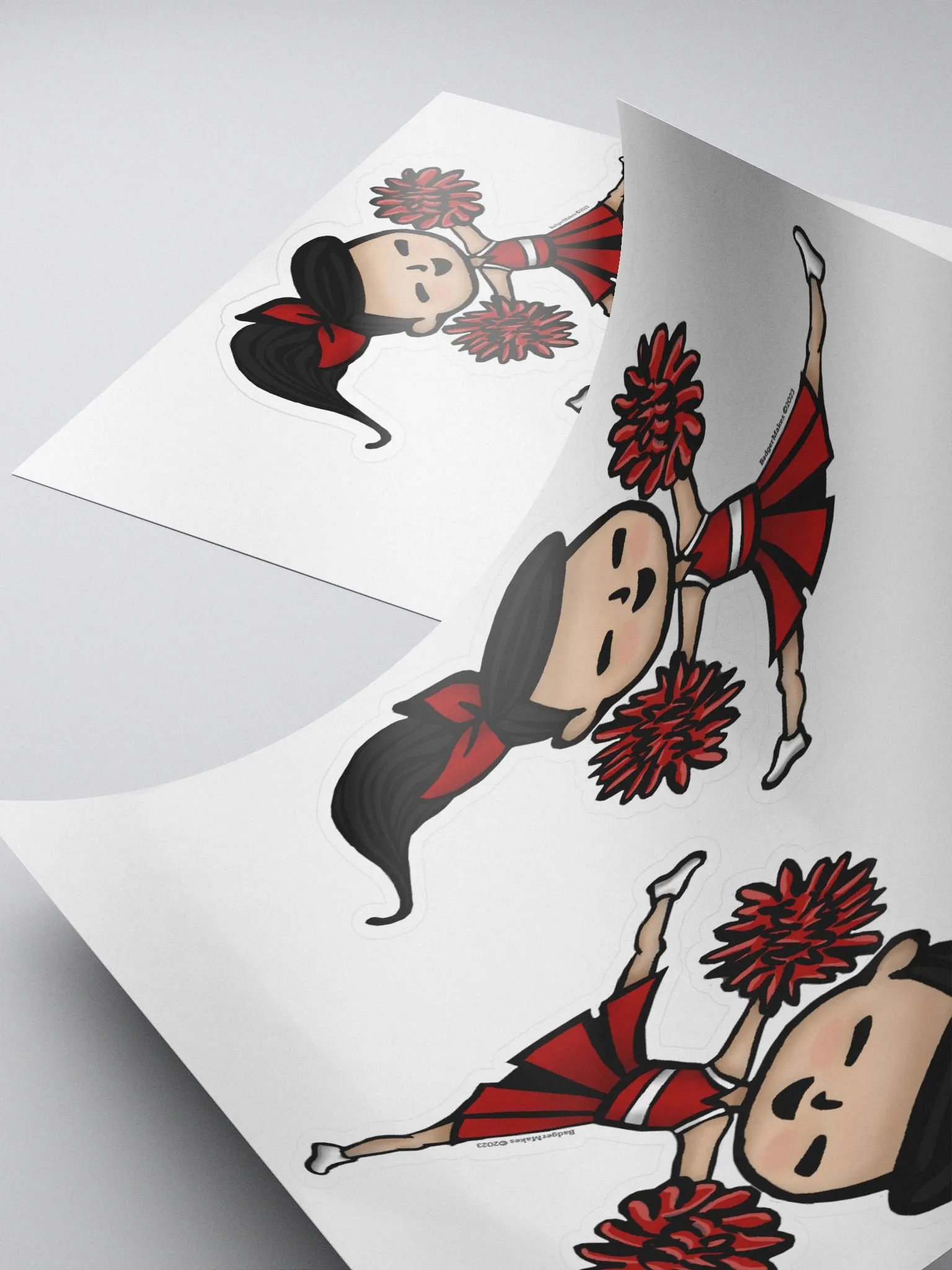 Kawaii Cheerleader - 2 Stickers product image (4)