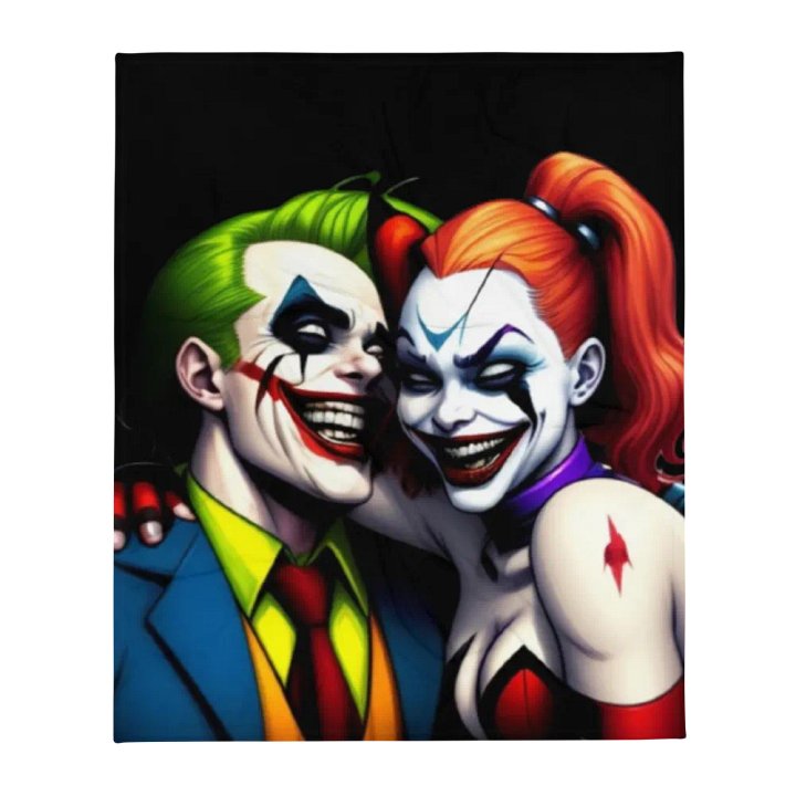 Joker & Harley soft throw blanket product image (1)