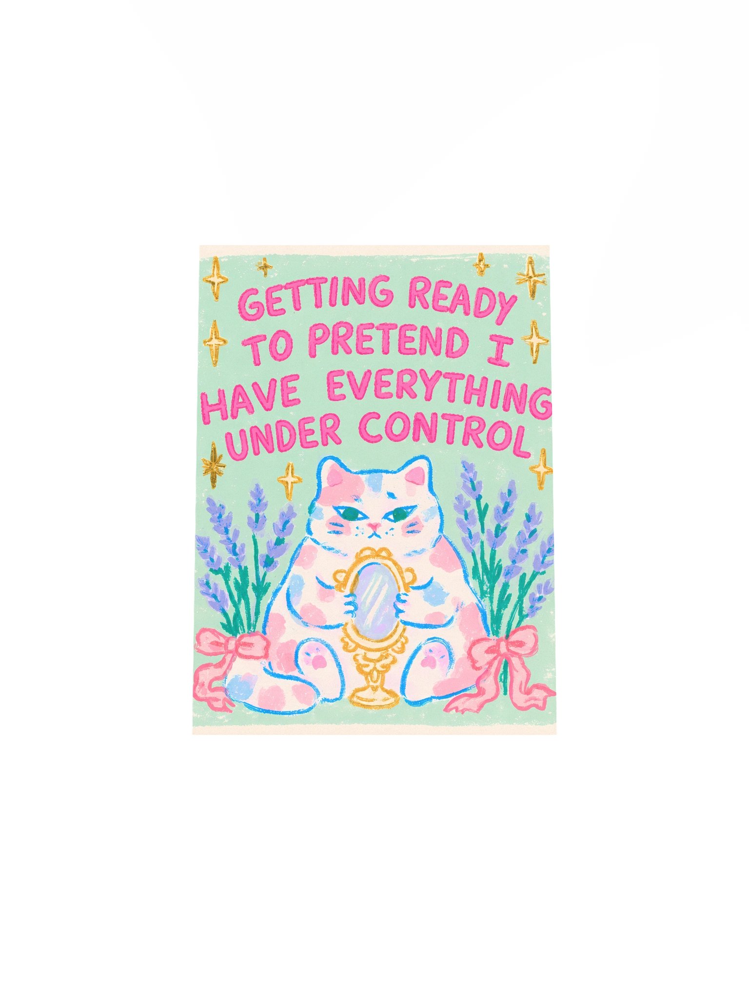 Pretend I’ve Got It Together Cat Poster product image (17)