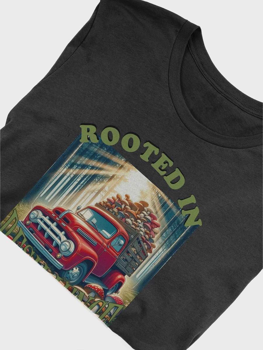 Rooted in Resilience T-Shirt - Vintage Red Truck with Mushrooms | Inspirational Fungi Design | Nature Lover Gift product image (3)