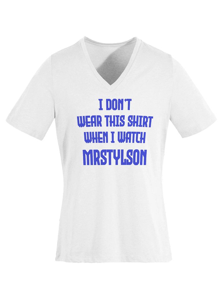 I Don't Wear This Women's V-Neck (Blue Text) product image (41)