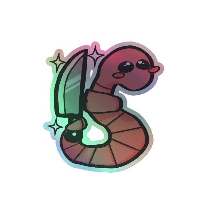 Holo Killer Worm Sticker product image (2)