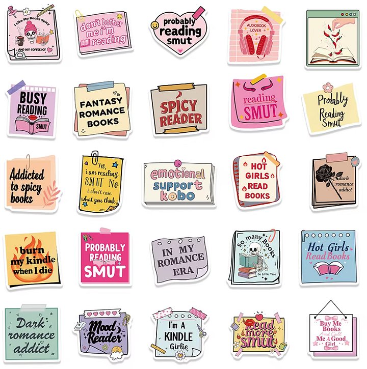 5 Pack Random Bookish Stickers product image (2)