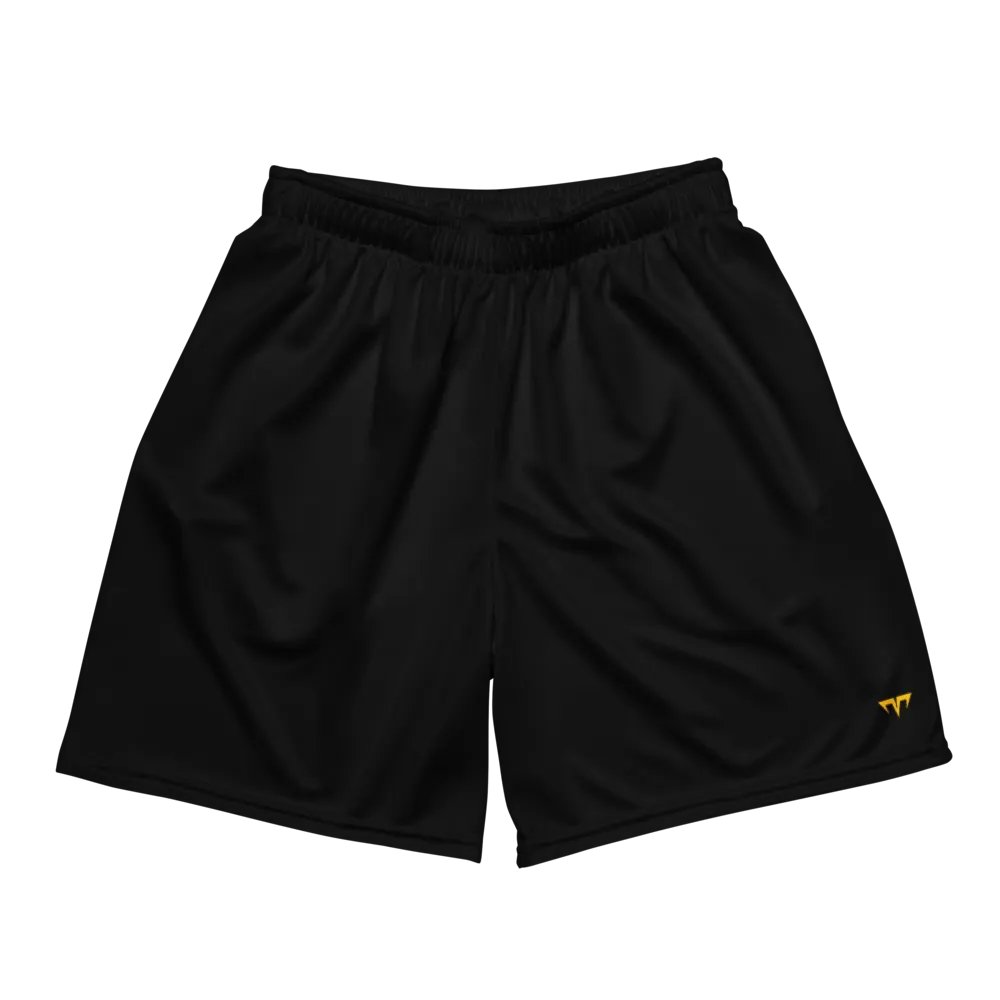 Unisex Activewear - Jersey Shorts Black - Printed Gold Logo product image (1)