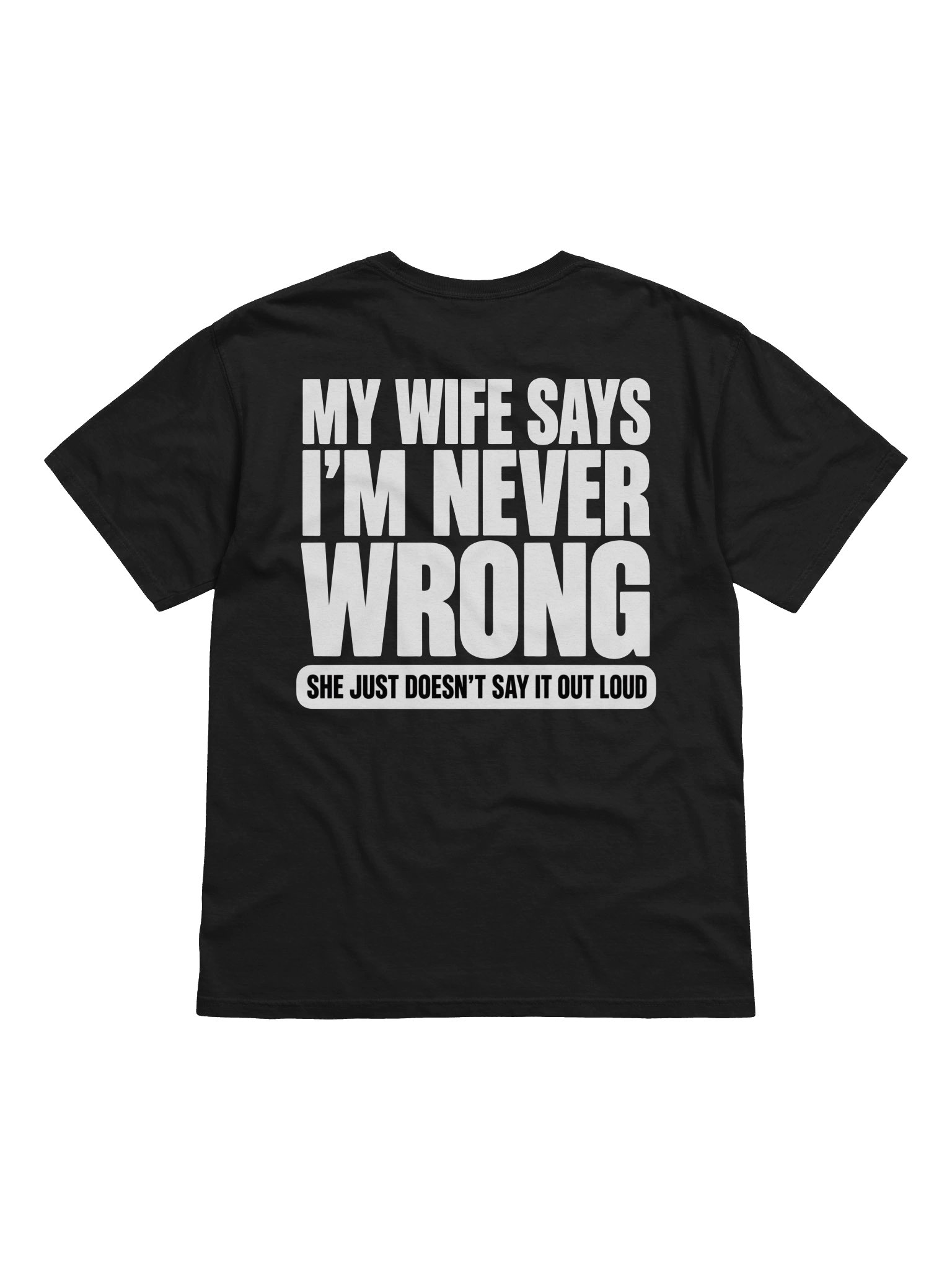 MY WIFE SAYS I’M NEVER WRONG product image (1)