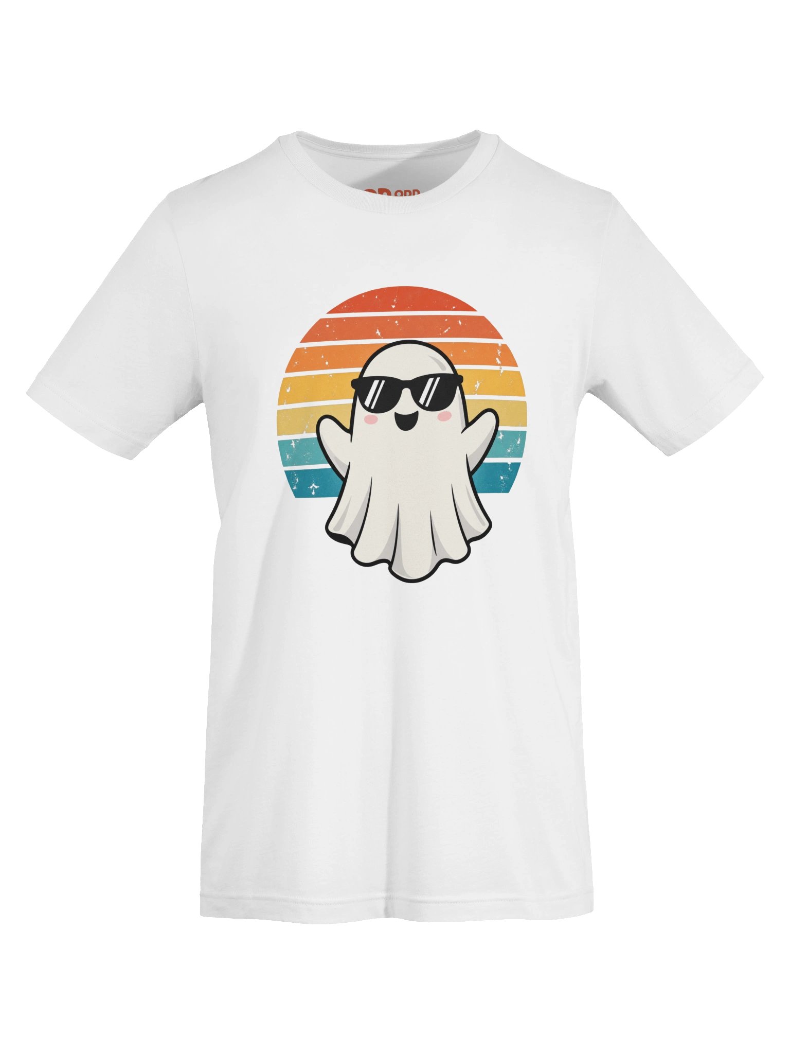 Retro Ghost Halloween T-Shirt – Sunglasses & Sunset product image (9)