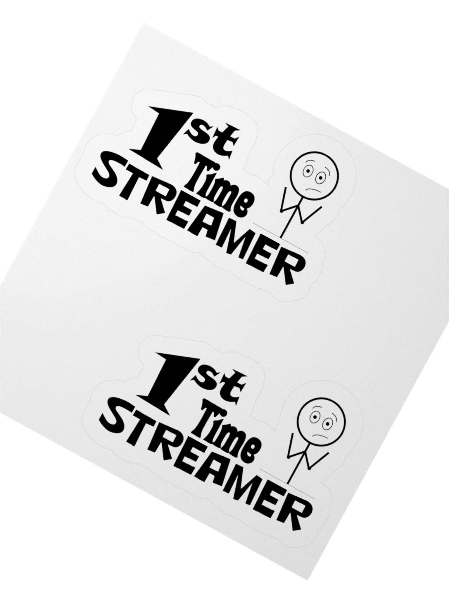 1st time streamer stickers product image (2)