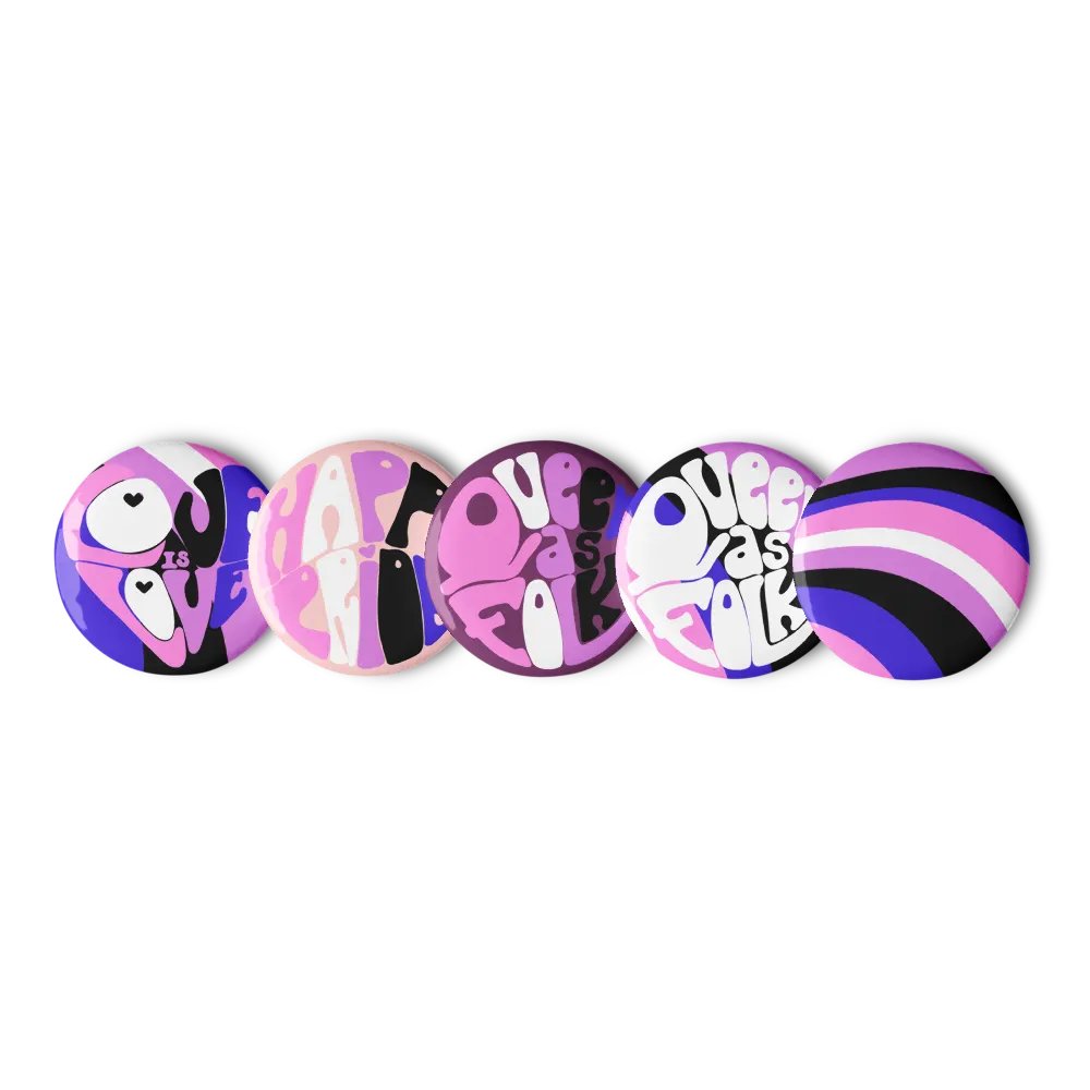 Genderfluid Pride pin badge set product image (3)