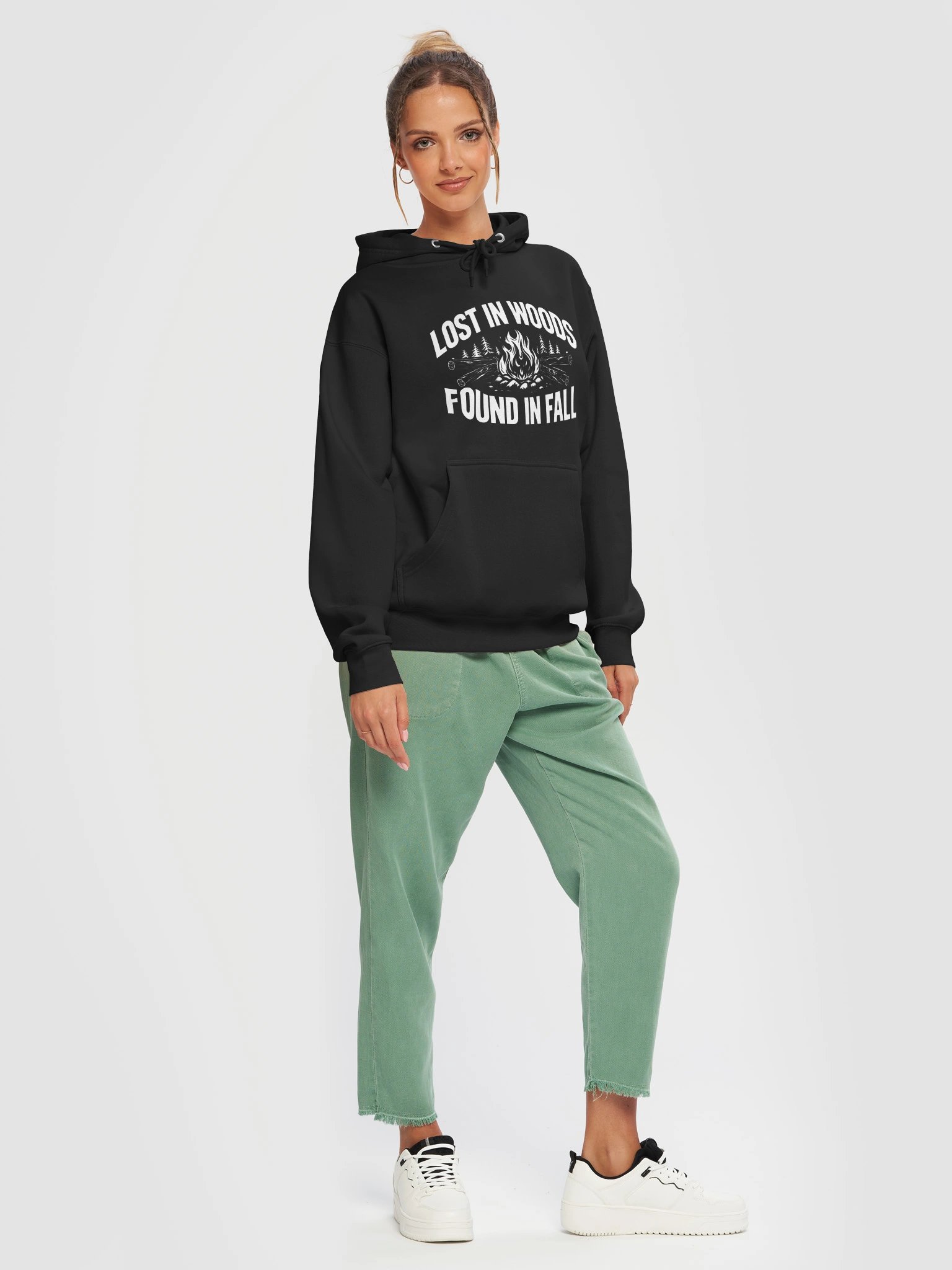"Lost in Woods, Found in Fall" Campfire Hoodie product image (8)