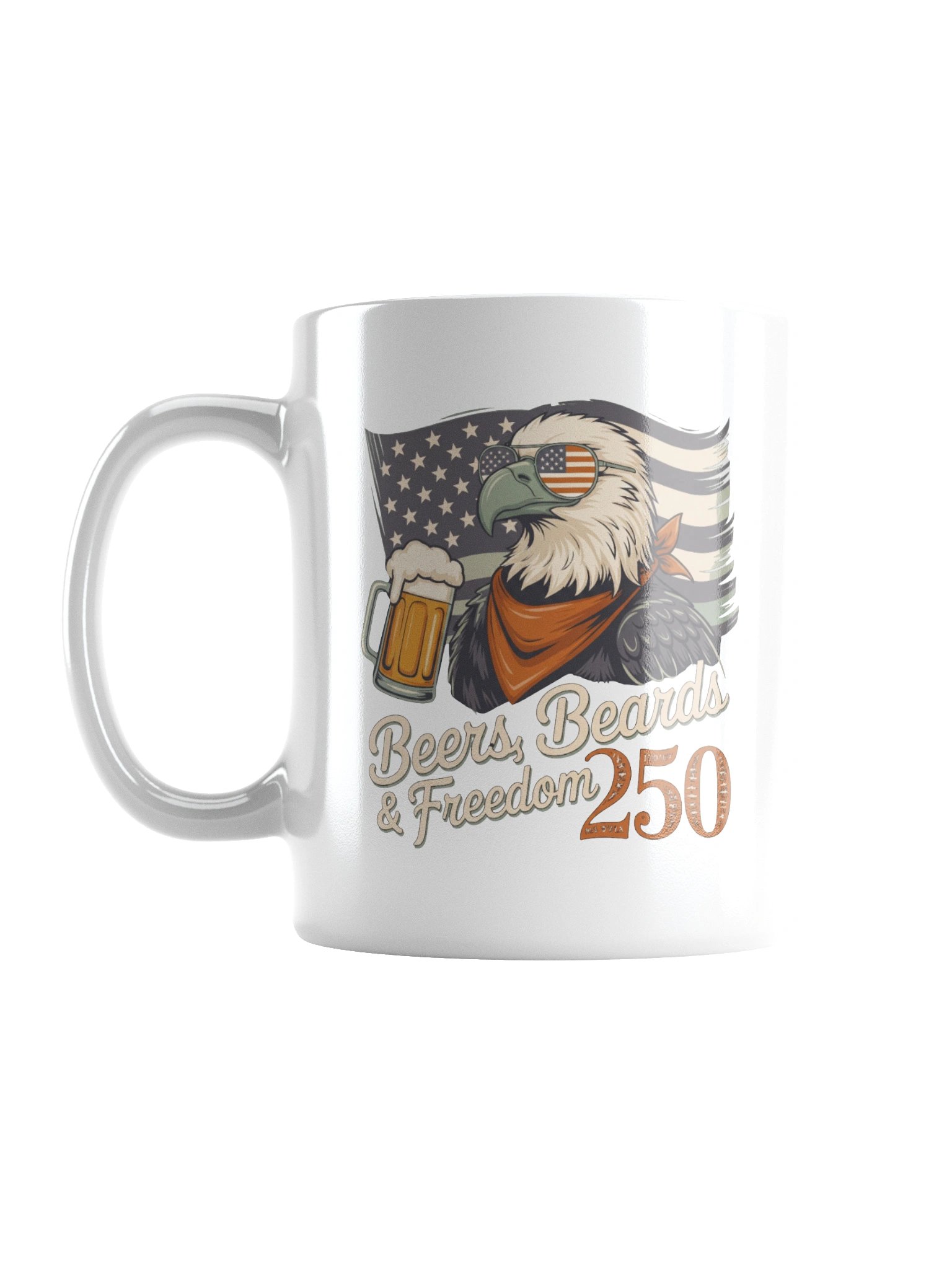 Patriotic Eagle Aviator Sunglasses Beer Freedom Soy Wax Candle product image (1)