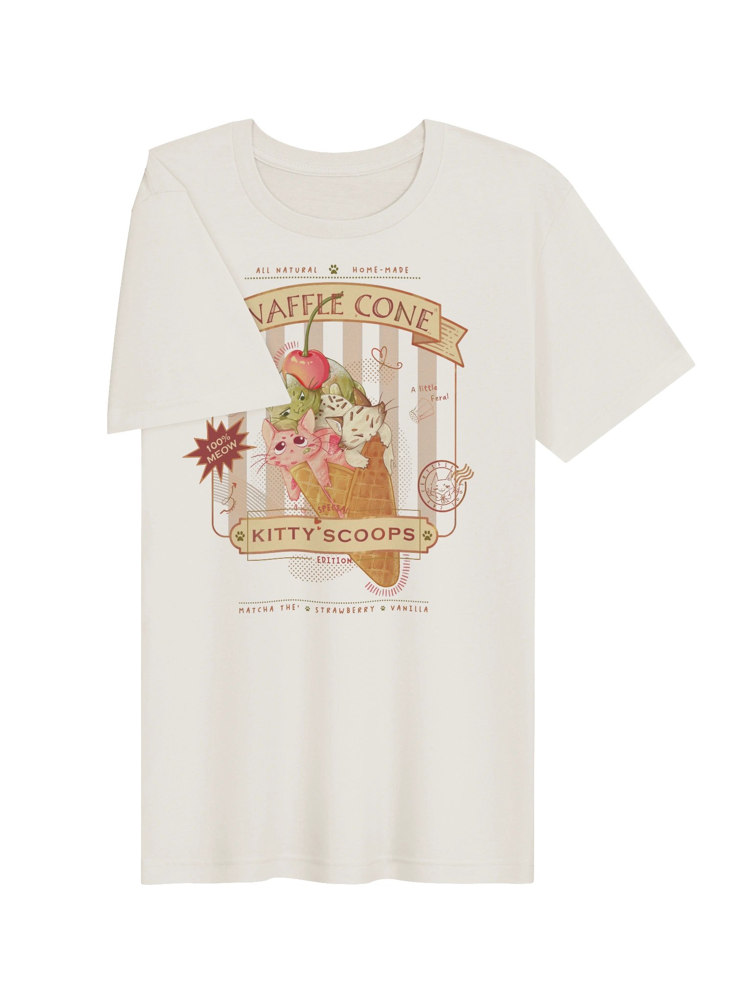 Kitty Scoops Waffle Cone Tee product image (4)