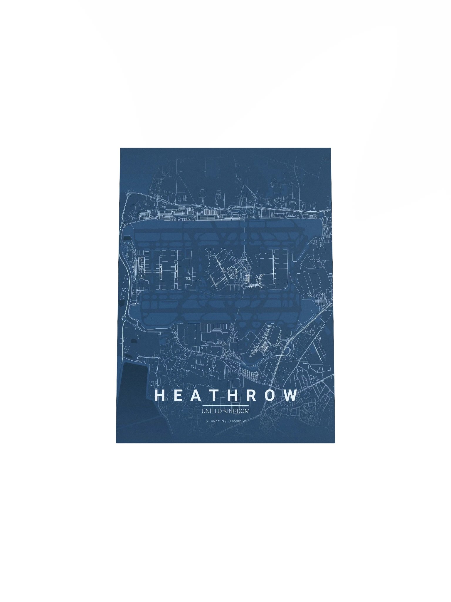 London Heathrow Blueprint Poster product image (14)