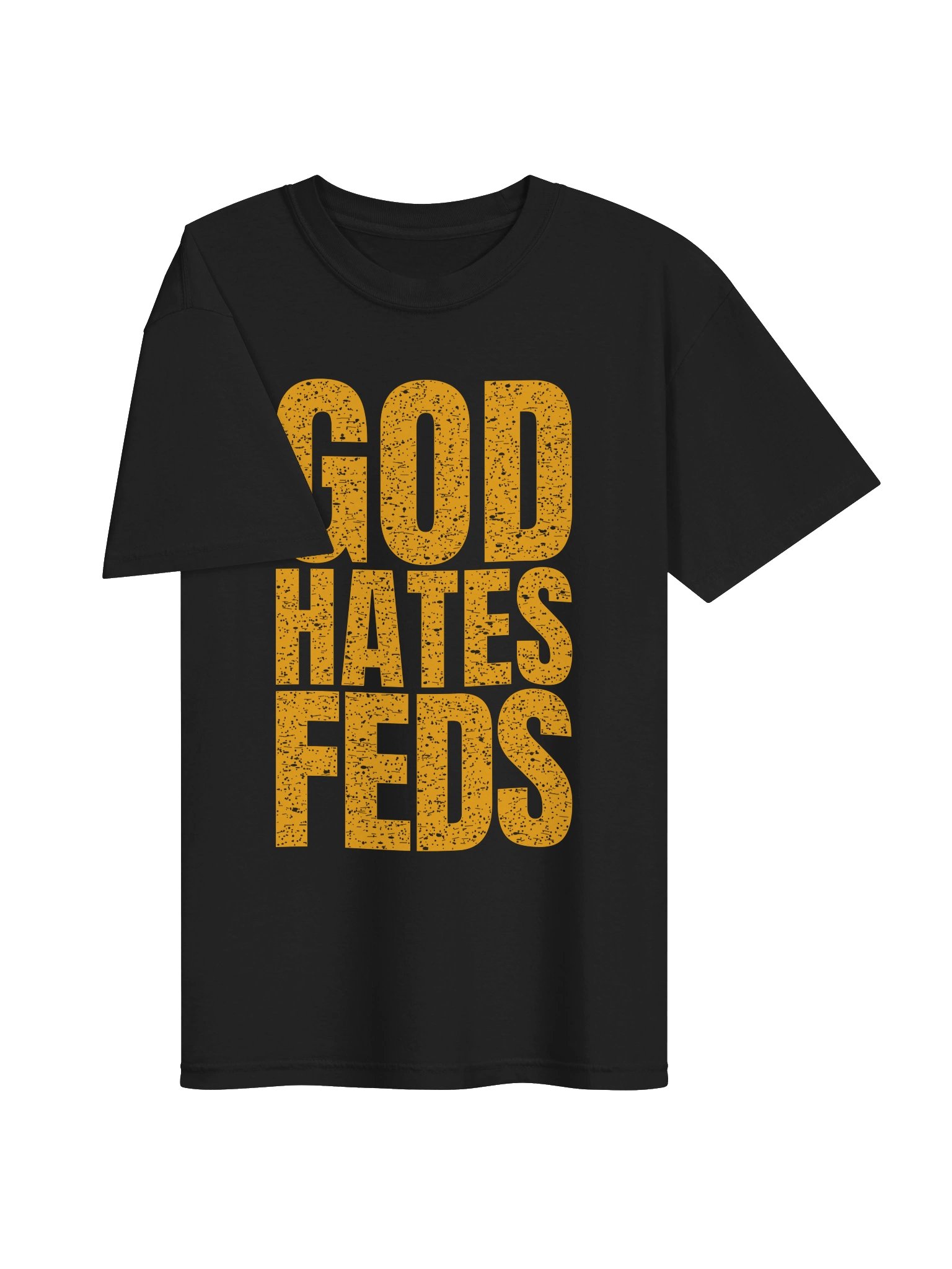 God Hates Feds Distressed T Shirt product image (11)