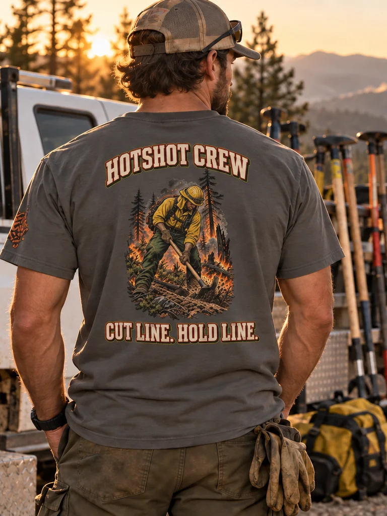 Wildland Firefighter Shirt — Hotshot Crew Tee | Flat Out Broken™ product image (1)