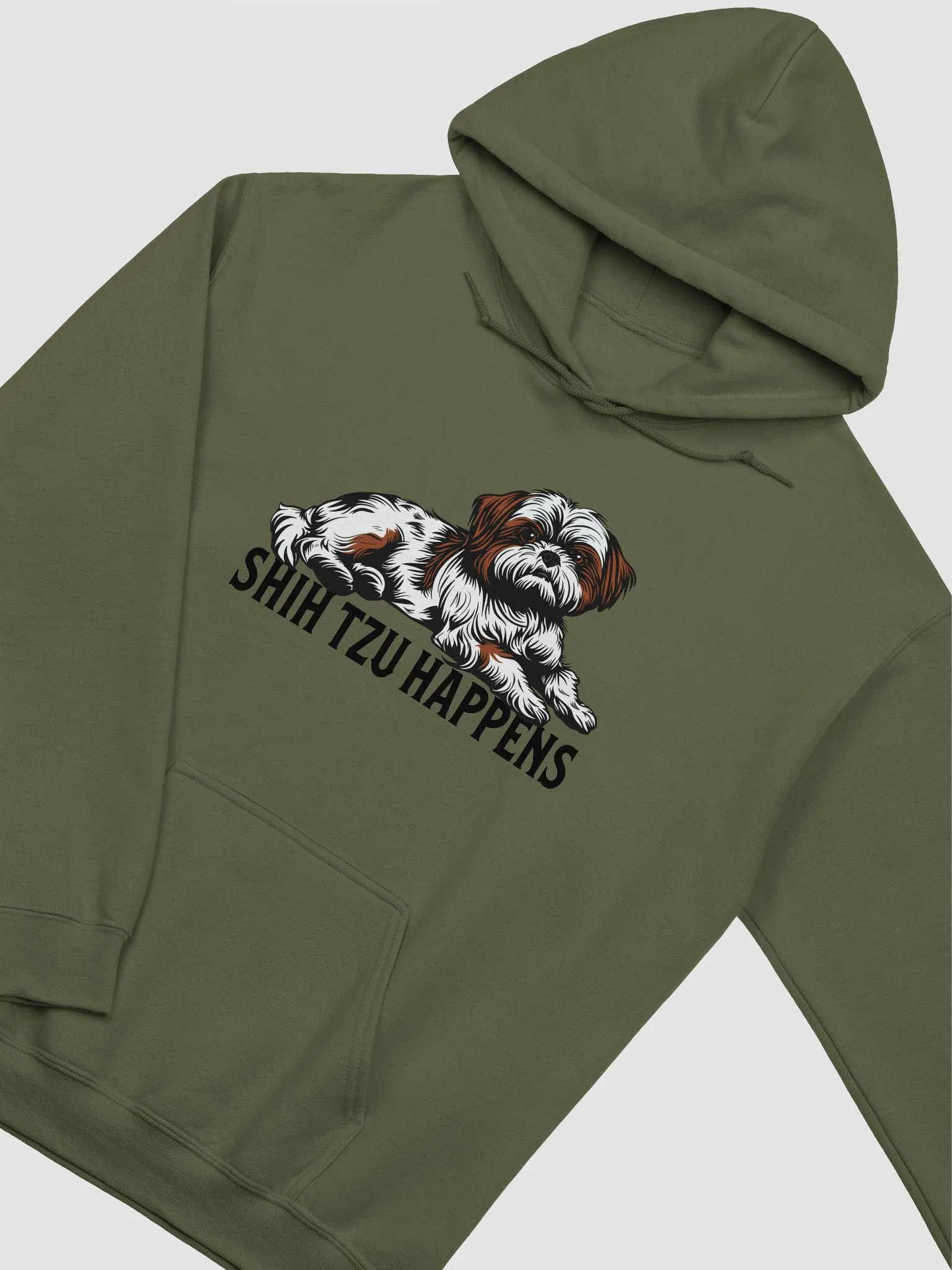 Shih Tzu Happens Hooded Sweatshirt | Funny Hoodie Design for Shih Tzu Paw-Rents product image (5)