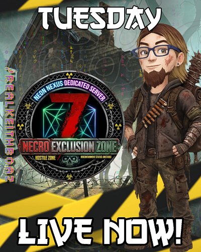 Starting today with @official7daystodie — survival warm‑up, looting, and Nexus chaos.
Later tonight we’ll be running the dedi...