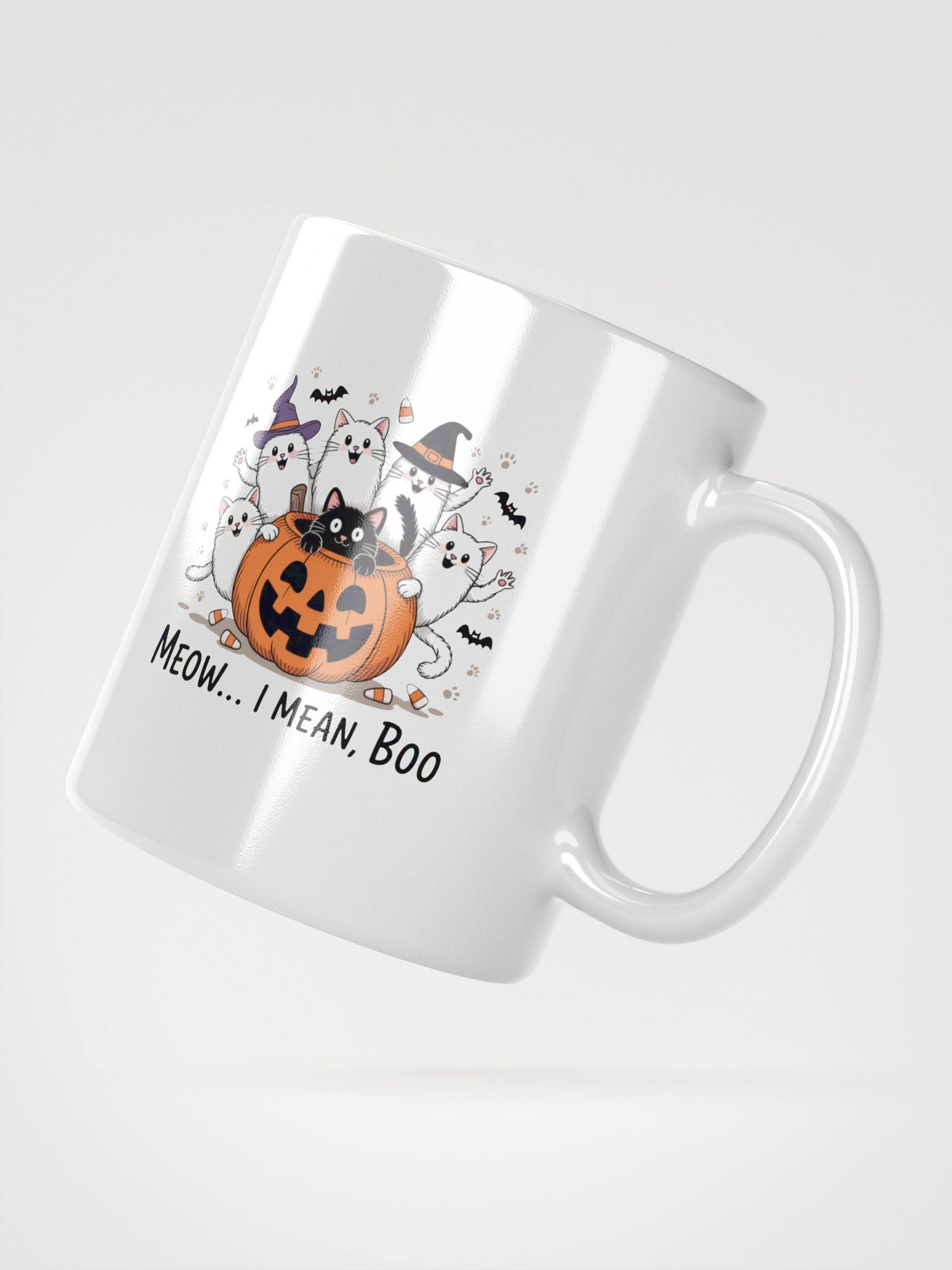 Meow I Mean Boo Cats Halloween Mug product image (4)