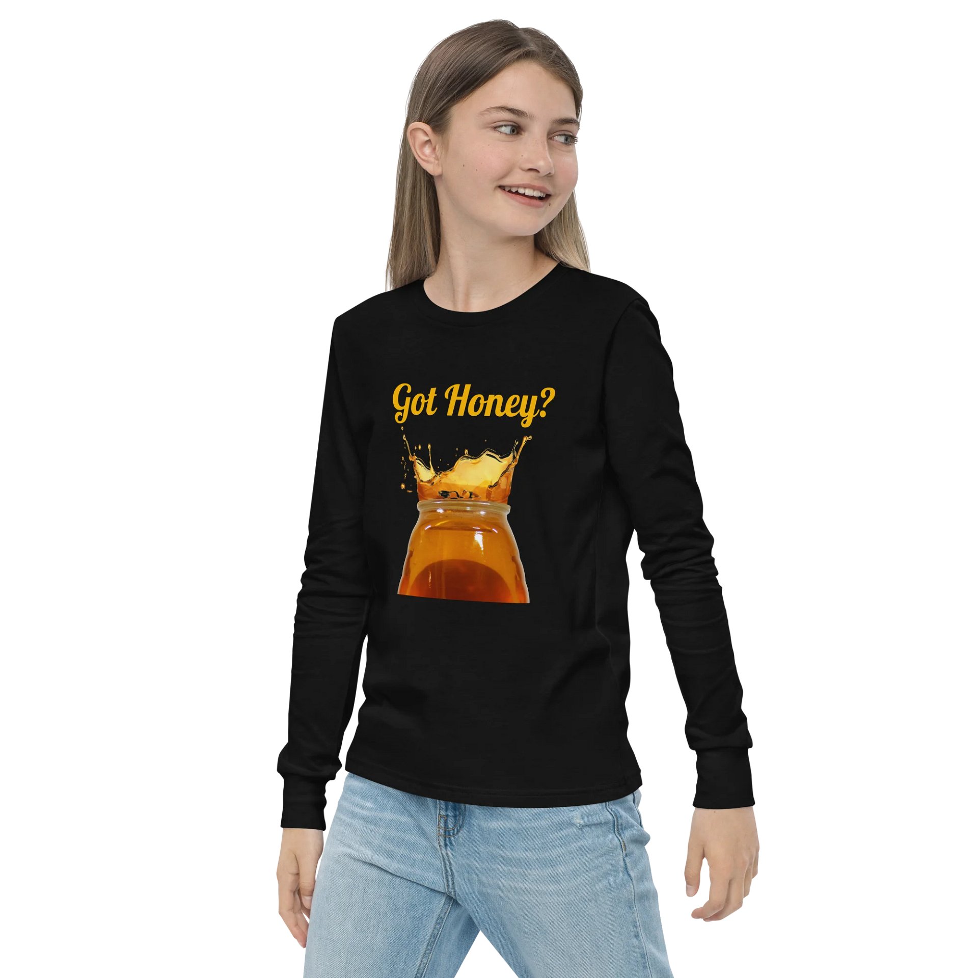 Got Honey Youth Long Sleeve T-Shirt product image (11)