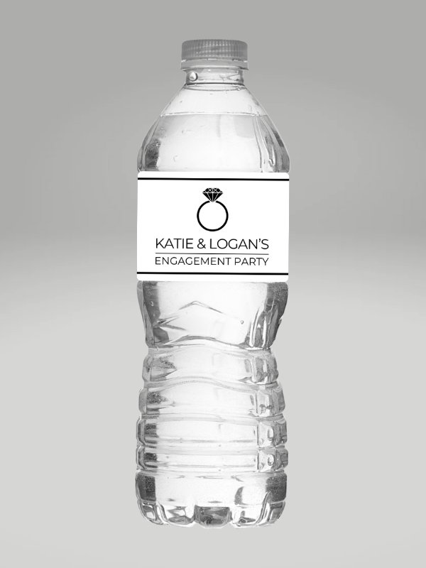 Wedding / Engagement Party Water Bottle Wrappers product image (7)