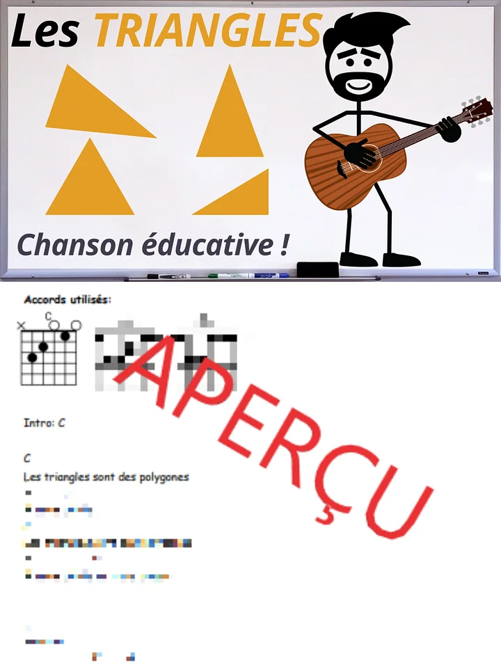 Les triangles - Accords de guitare product image (1)