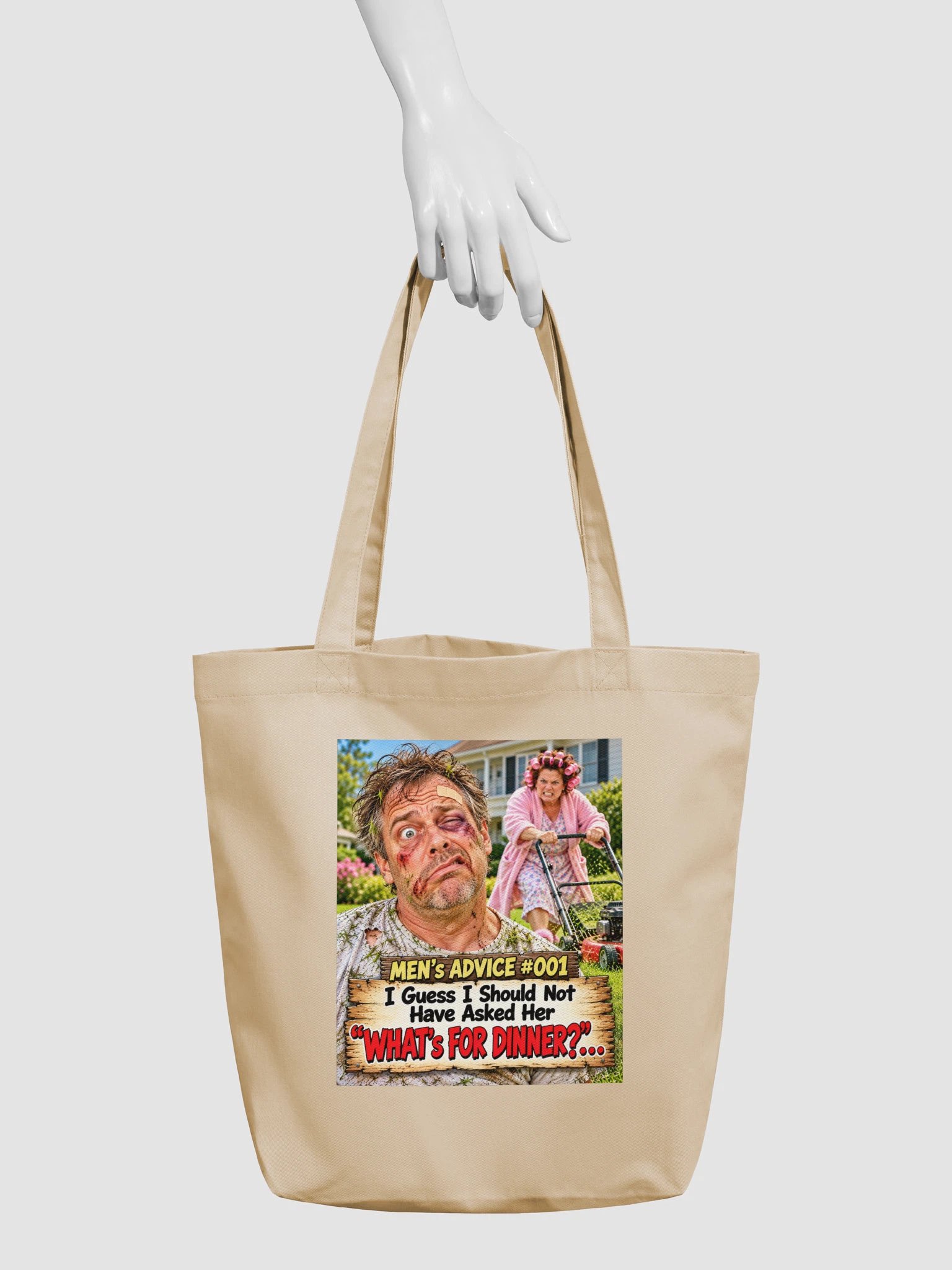 1 Earth Prints Men's Advice Econscious Eco-Friendly Tote Bag product image (3)