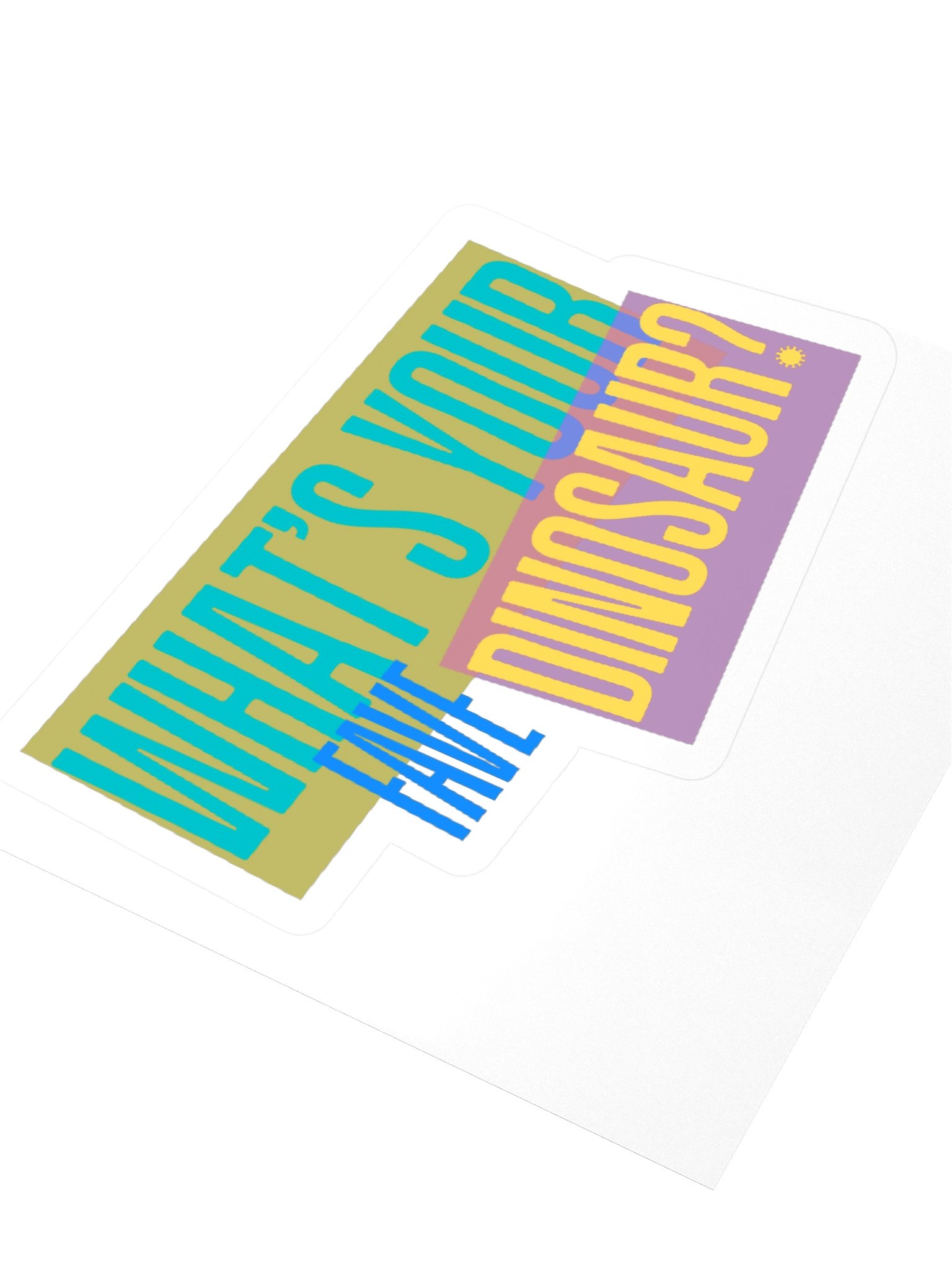 Fave Dinosaur Sticker - transparent product image (3)