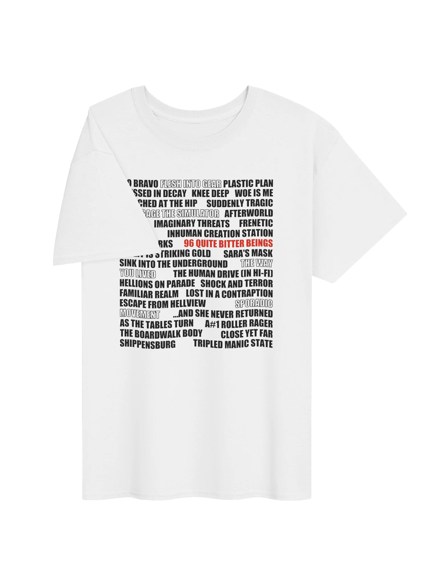 Song Titles - T-shirt product image (2)
