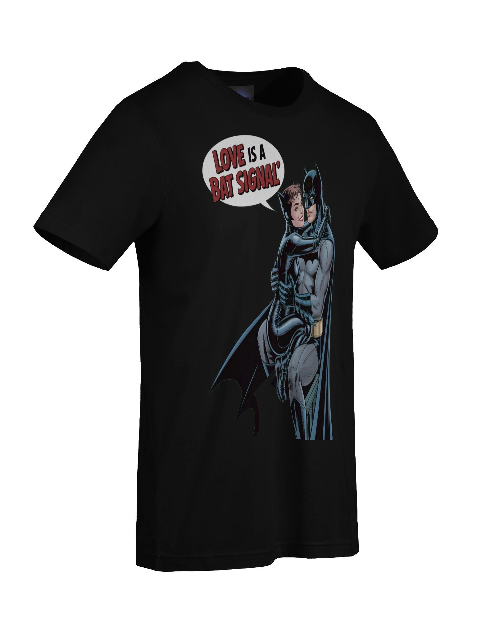 Bat Signal Bliss: Batman & Catwoman Love is a Bat Signal T-Shirt product image (9)