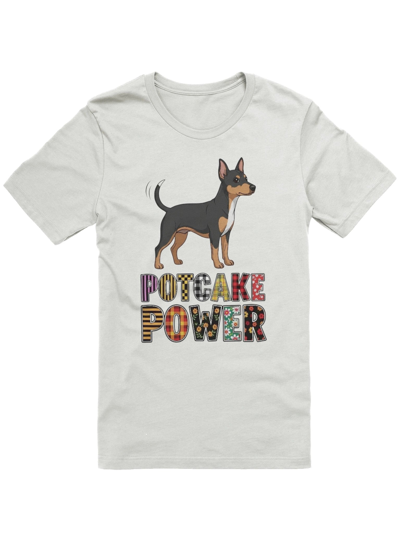 Potcake Dog Power - Caribbean Rescue Dog with Patterned Text product image (1)