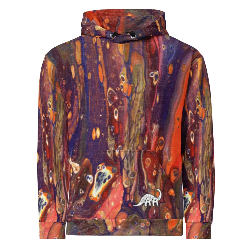 Hyperspace Fluid Acrylic All-Over Print Hoodie product image (1)