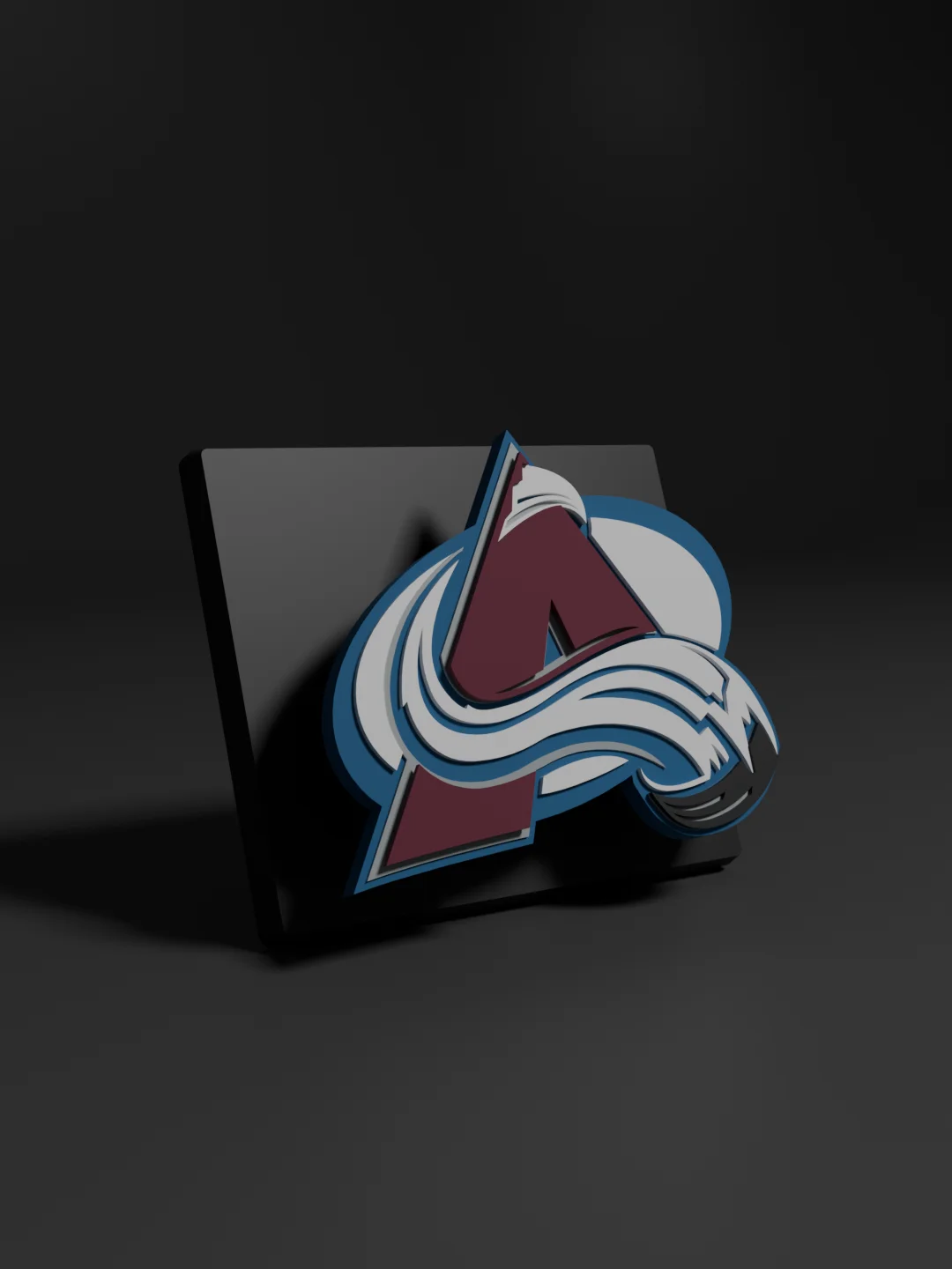 Colorado Avalanche 3D Printed Floating Logo Sign (Digital File Only) product image (1)