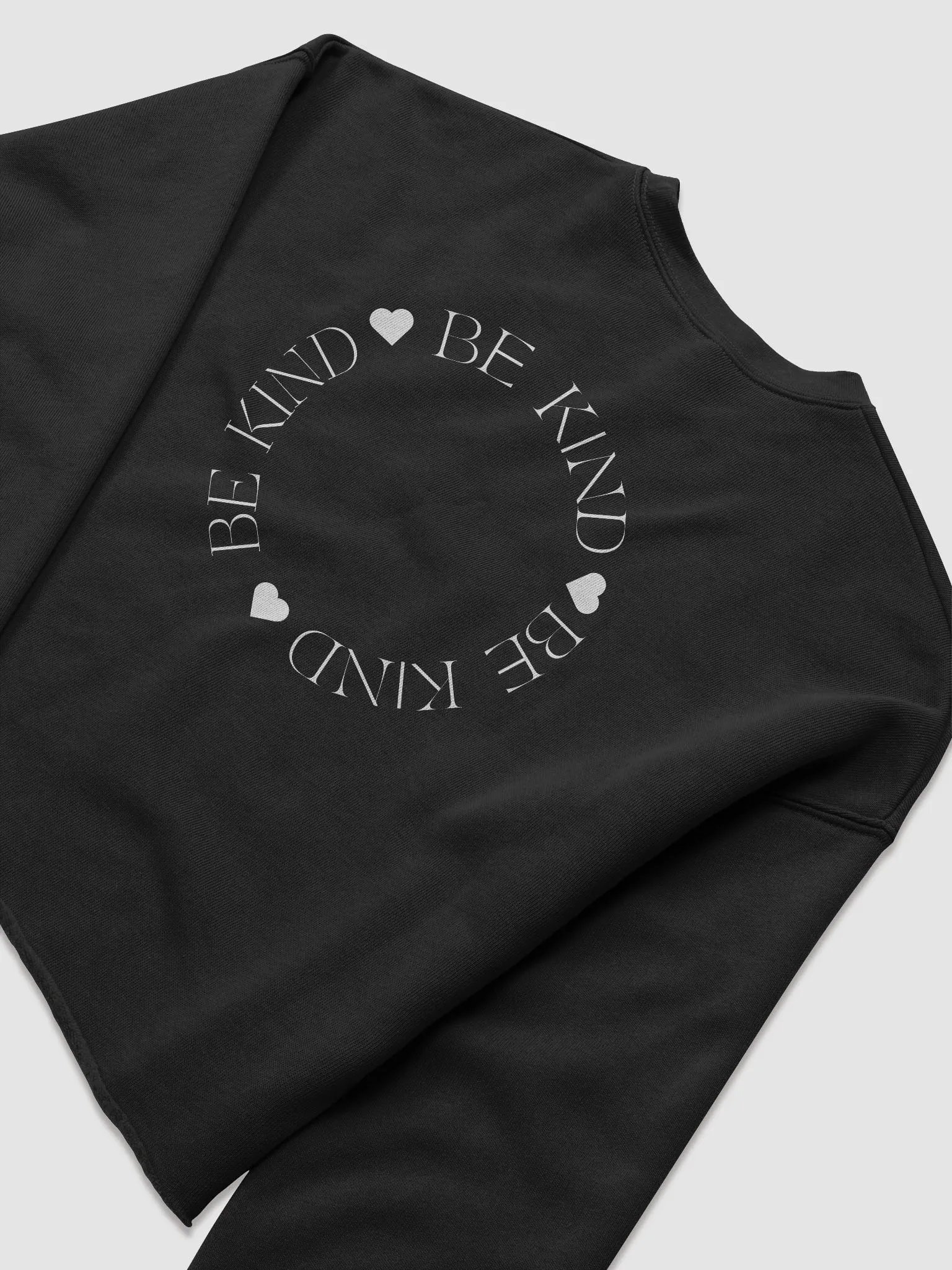 Be Kind All Around Crop Crew White product image (6)