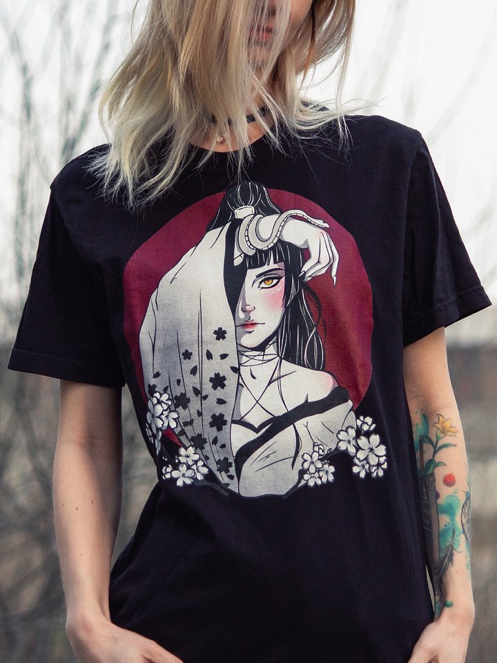 Shadow Bloom T-Shirt (Black) product image (1)