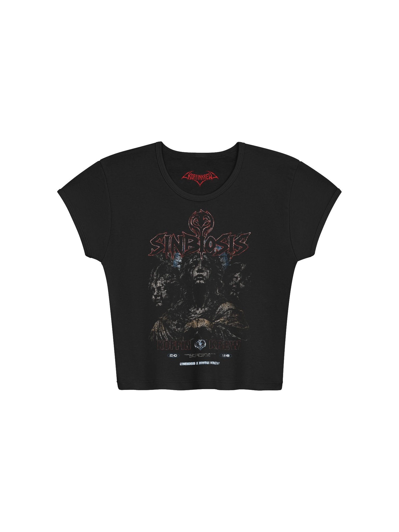 Crowned In Sin Womens Cropped Tee product image (1)