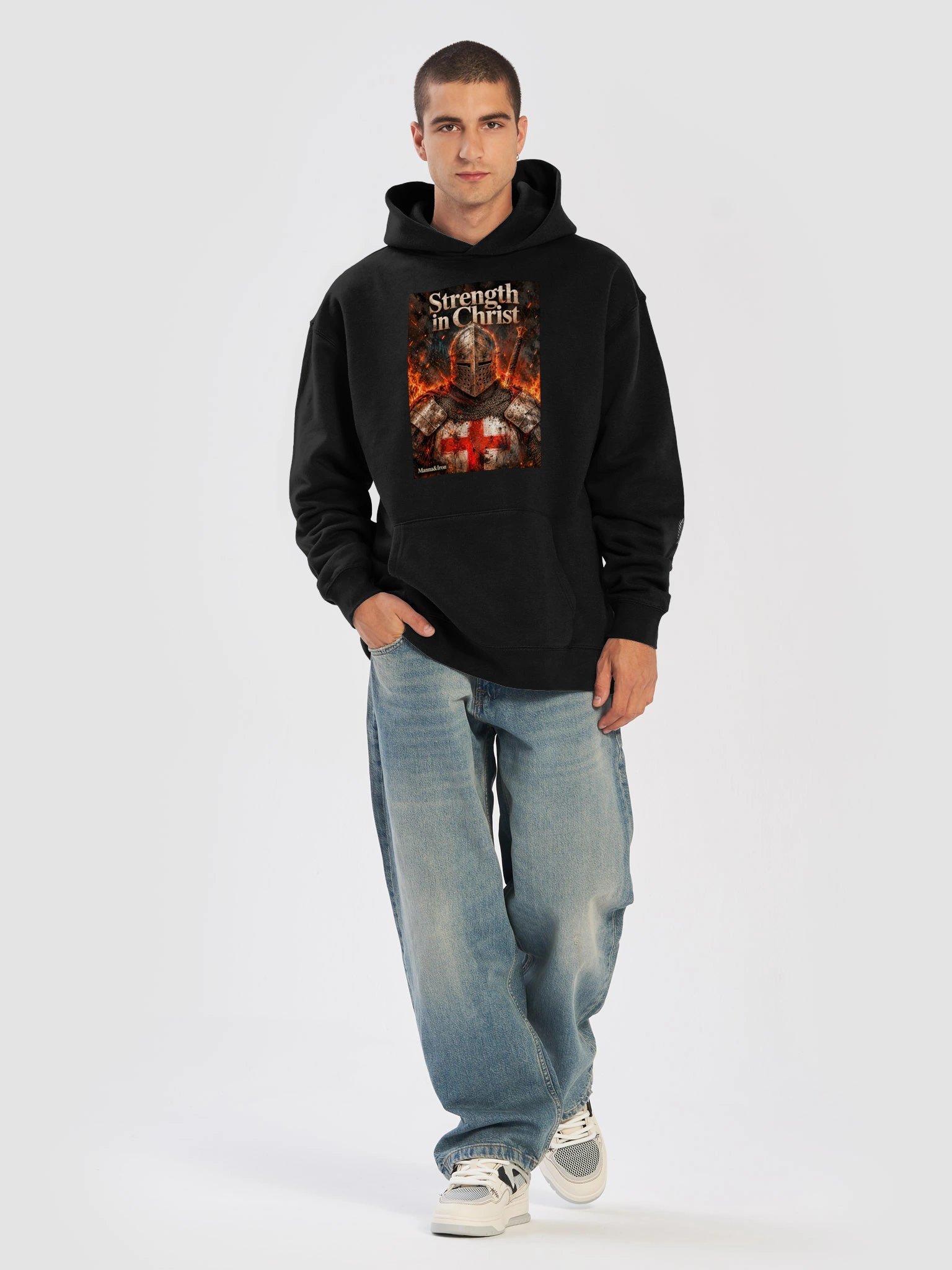 Strength in Christ Templar Knight Hoodie product image (5)