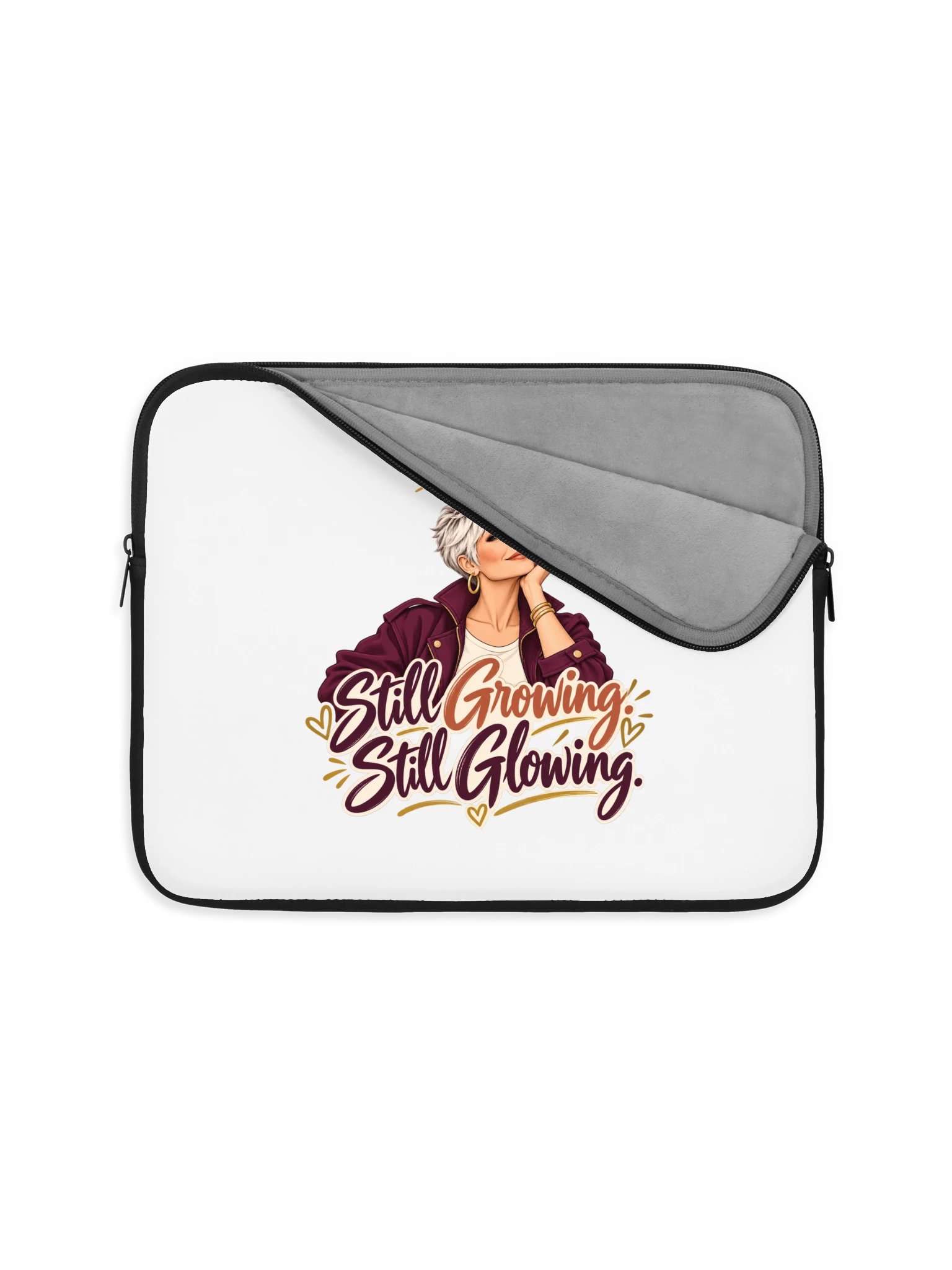 Still Growing, Still Glowing Laptop Sleeve product image (5)