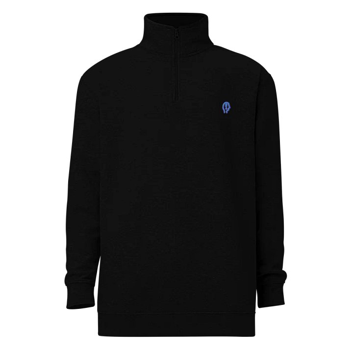 EXCLAIMING MENTALLY (violet design) embroidered quarter zip product image (2)