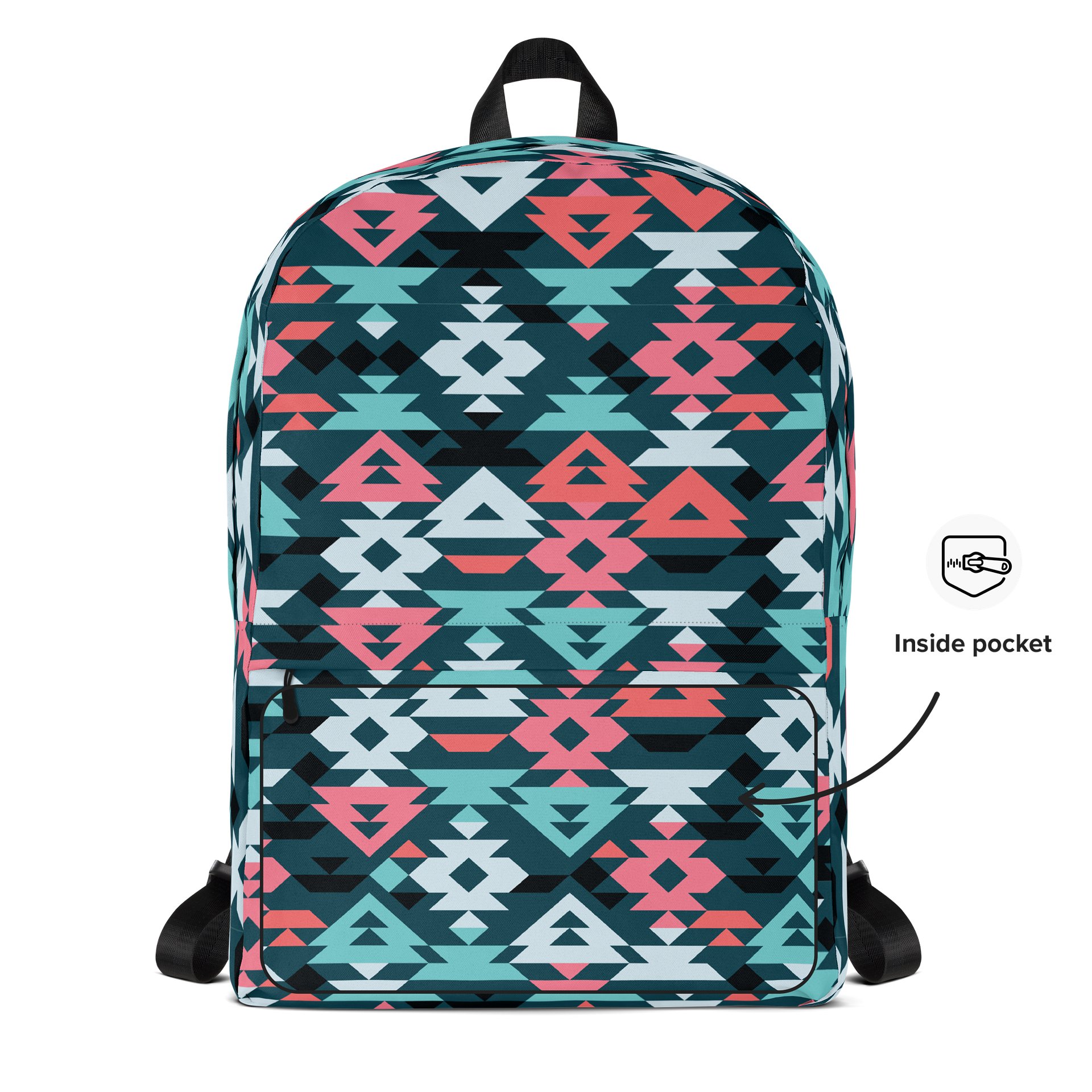 Aesthetic Backpack with Colorful Ancient Mexican Fabric product image (5)