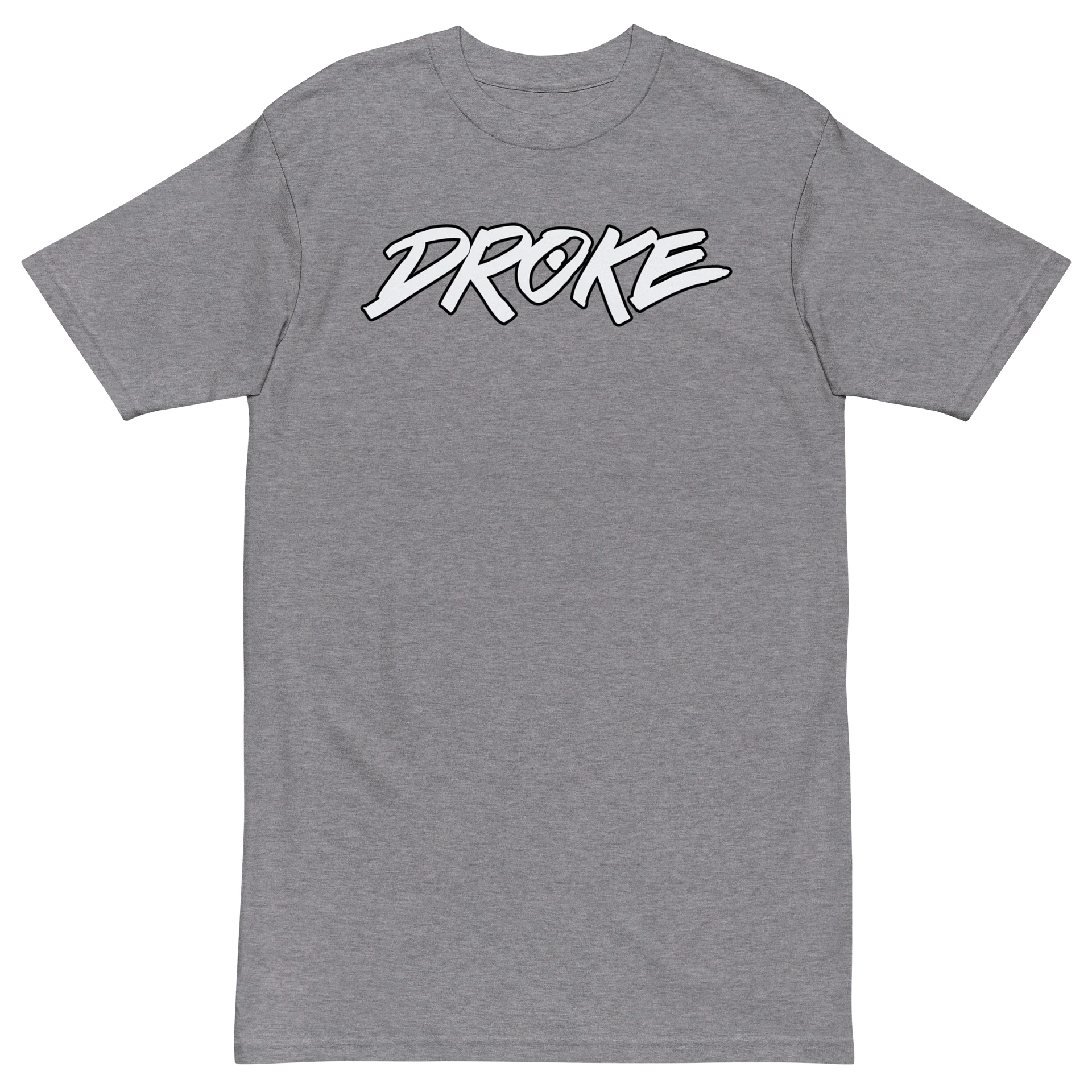 DROKE - White w Black Outline T-shirt product image (2)