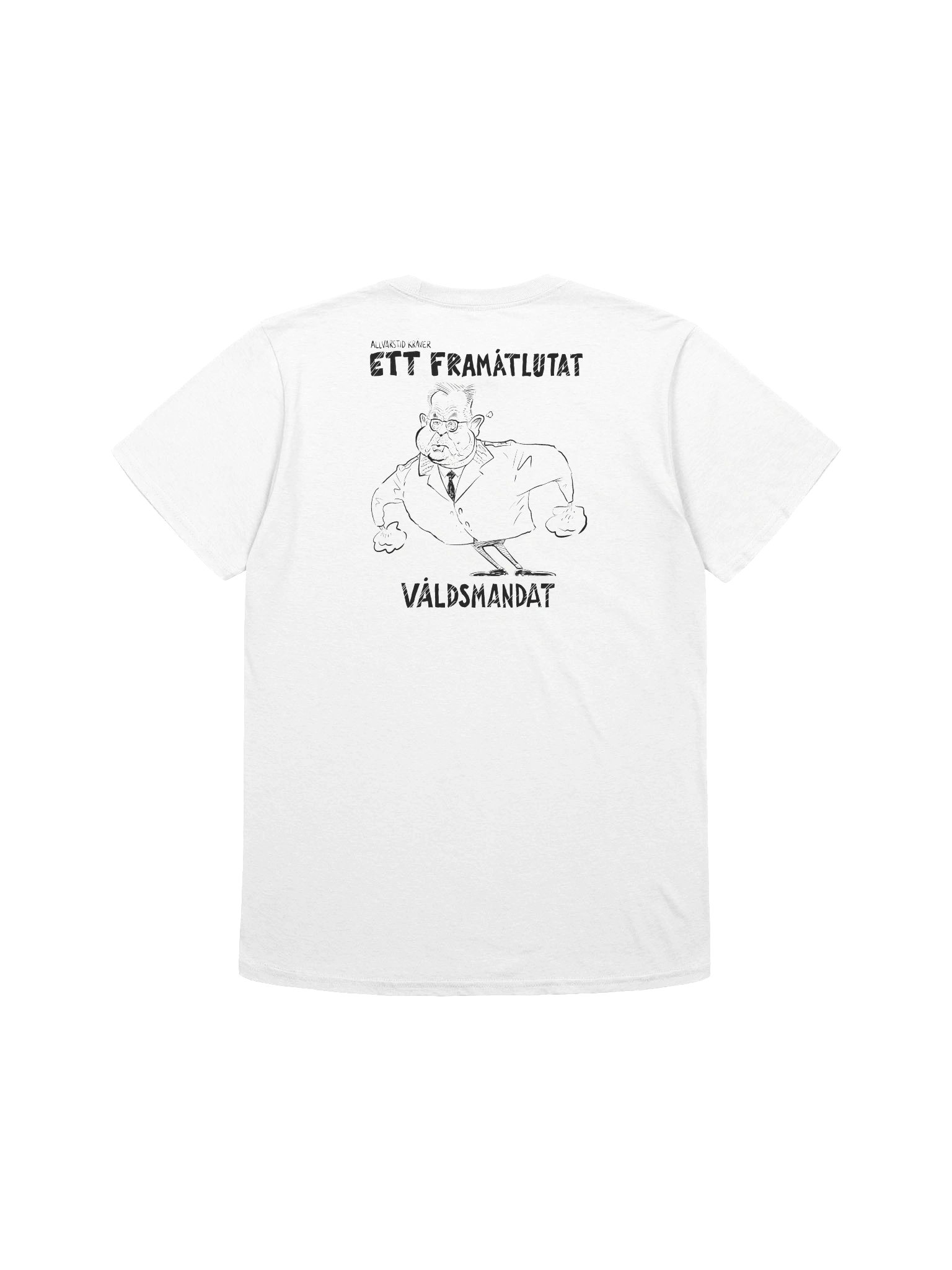 Framåtlutat våldsmandat - Herr T-shirt (signed by @Kluddniklas!) product image (1)