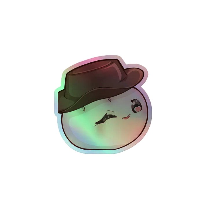 Howdy Bun Holographic Sticker product image (1)