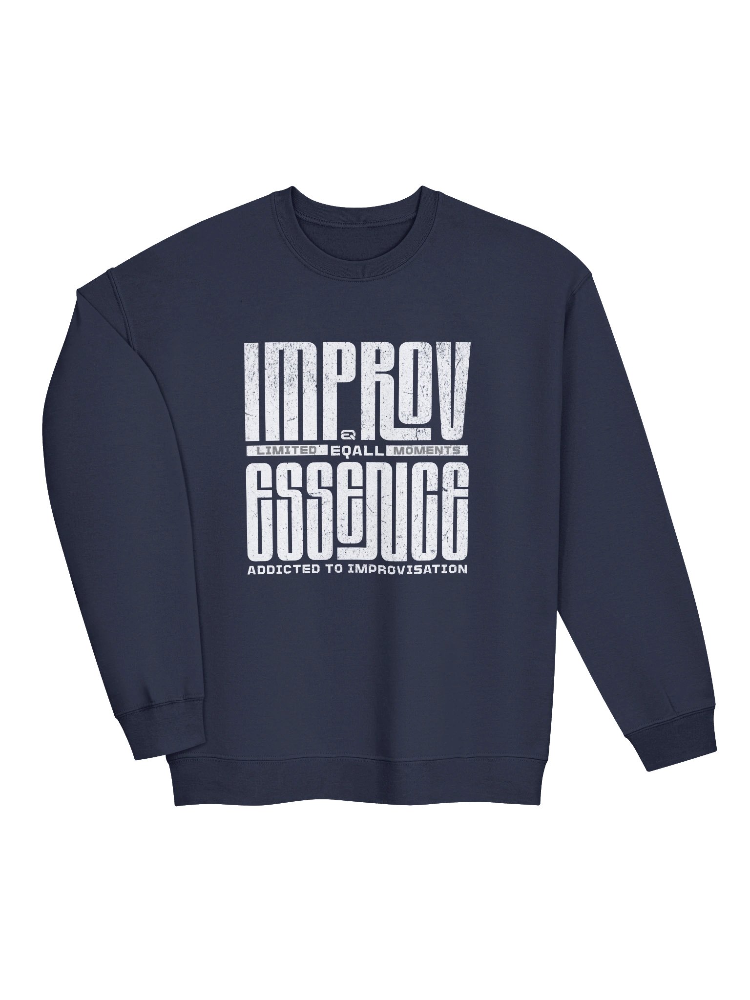 Limited IMPROV Moments Crewneck Gildan Sweatshirt_R3CVR.i mode by EQALL® Essentials_White product image (3)