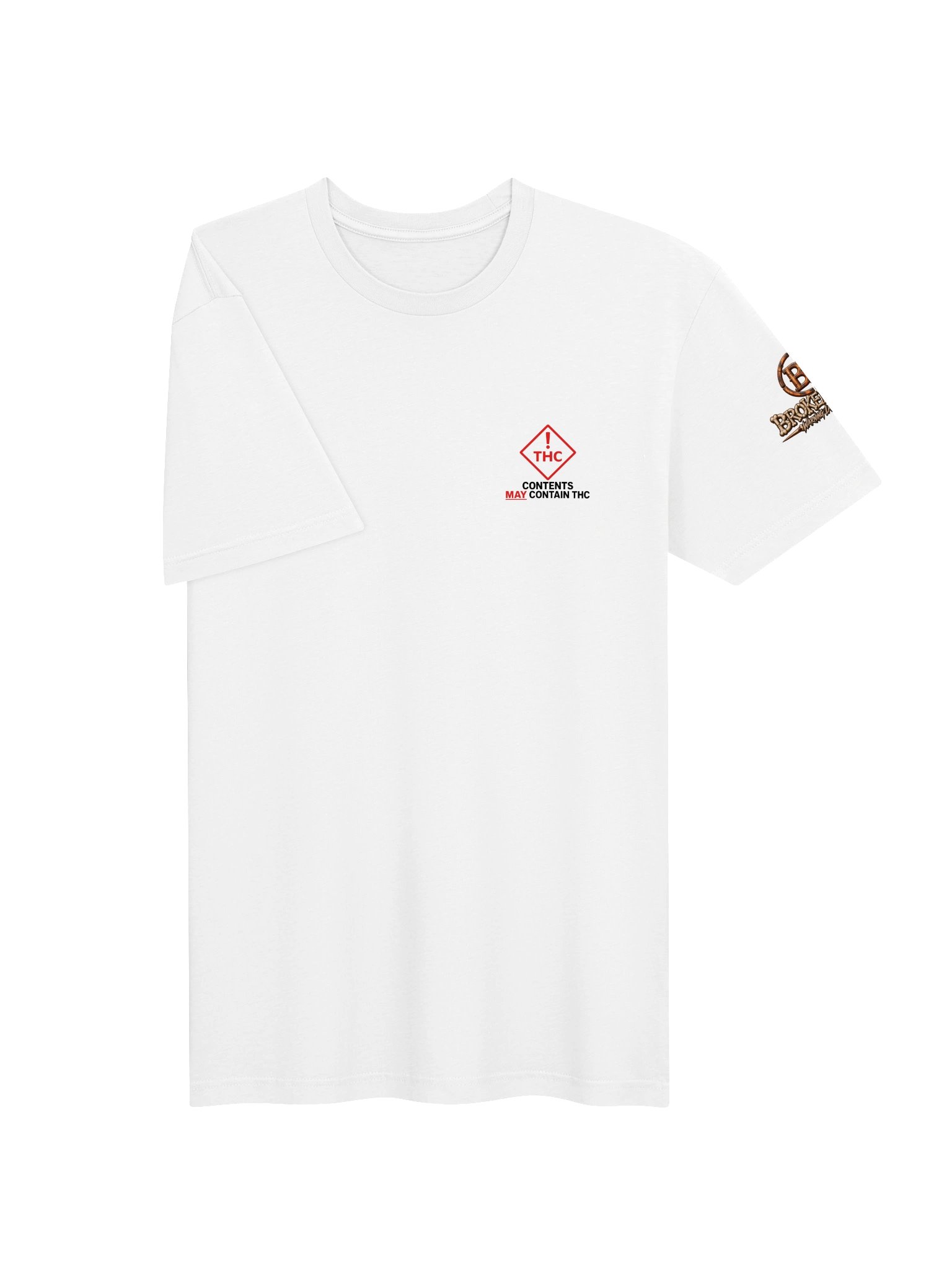 Funny THC Warning Shirt — Contents May Contain THC Bone Spine Graphic Tee | Broken Body™ product image (4)