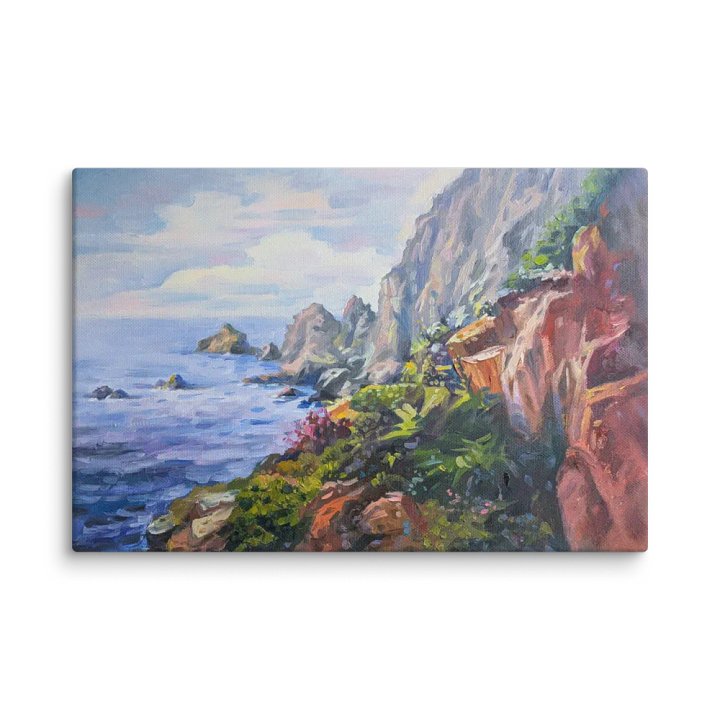 Cliffs and the Sea-Oil Painting Canvas Print product image (2)