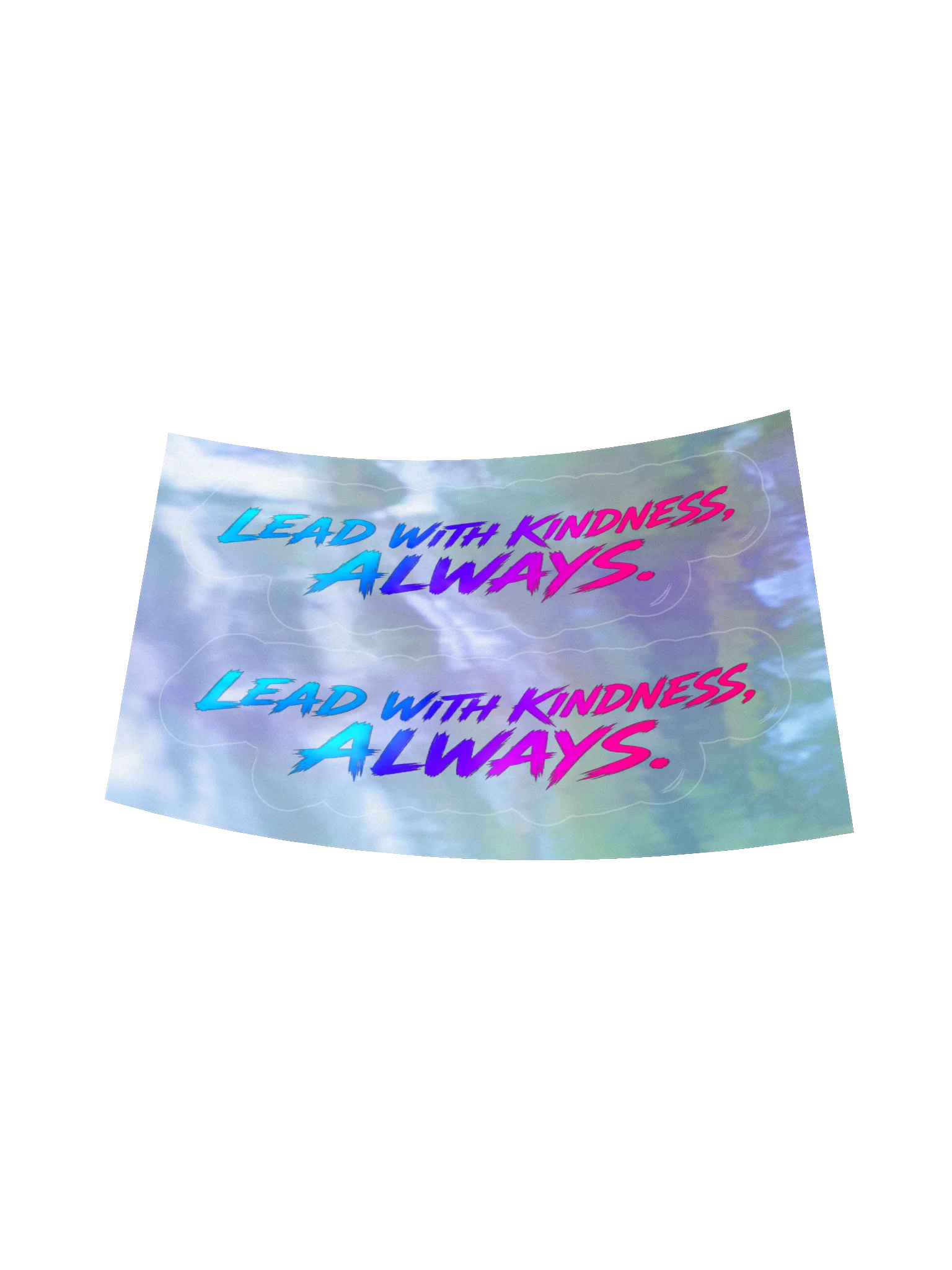 Lead With Kindness, Always — Holographic Sticker Sheet product image (6)
