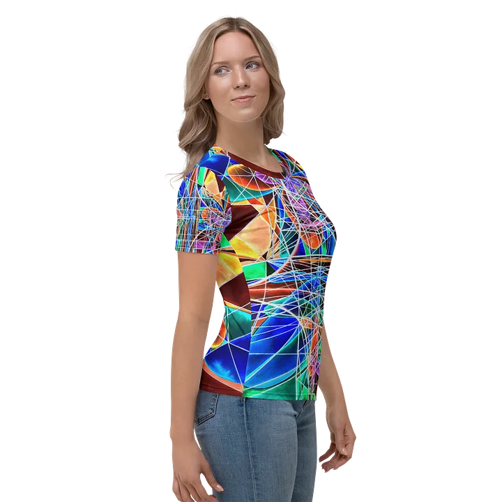 Cathedral of Math - Geometric Negative Art Women's Crew Neck T-Shirt product image (2)