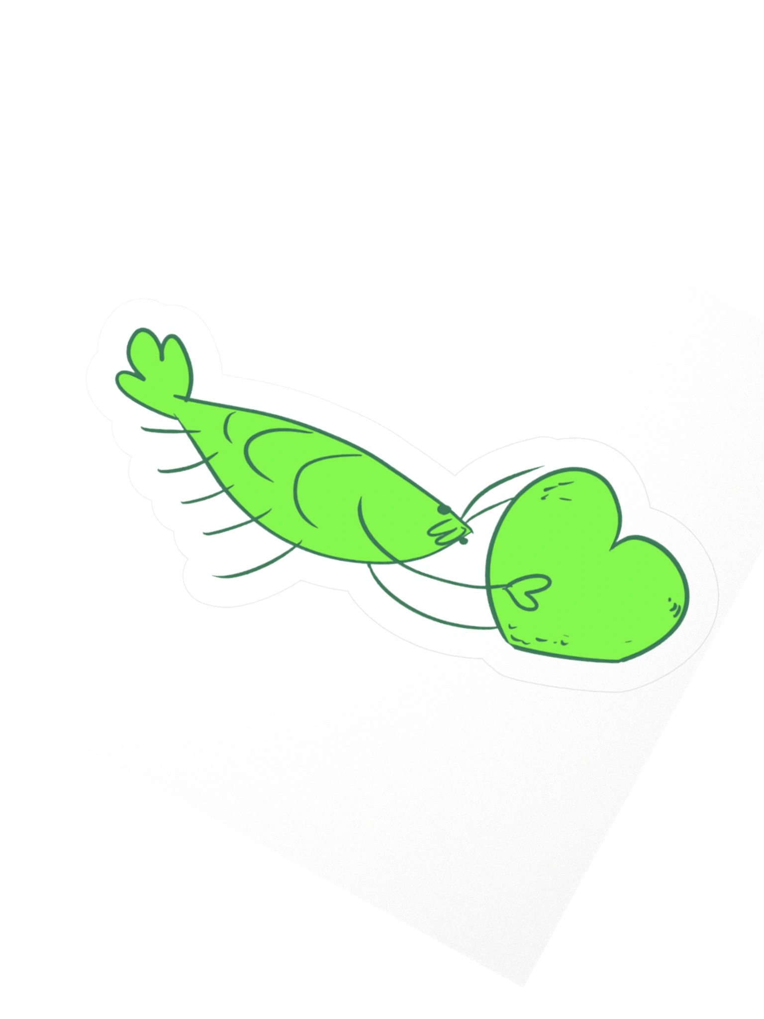 SHRAMPS - Green Sticker product image (2)