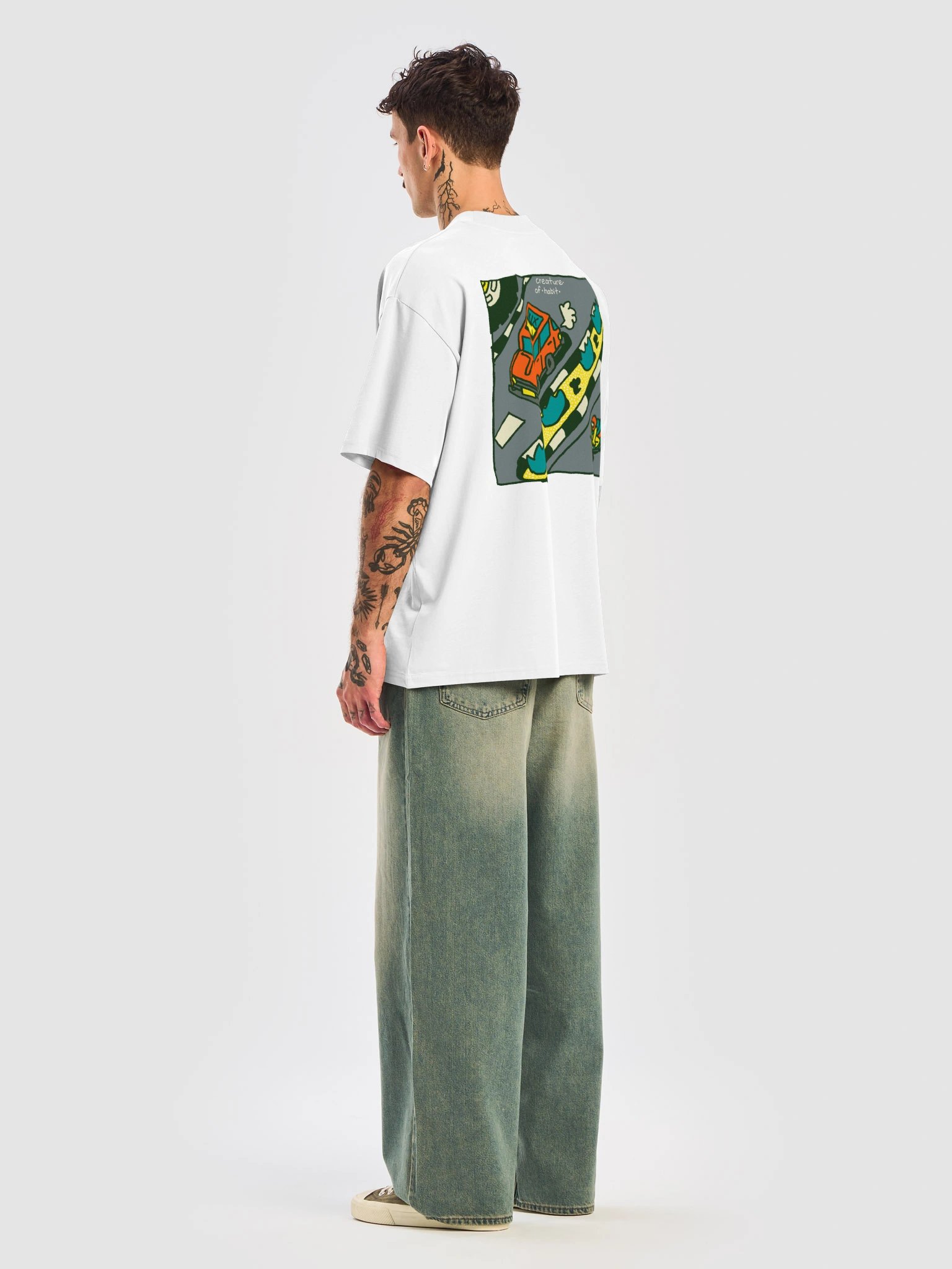 Cruisin' White Oversized T-Shirt product image (6)