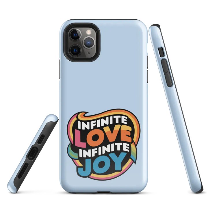 Infinite Love Infinite Joy Tough Case for Iphone (Blue) product image (1)