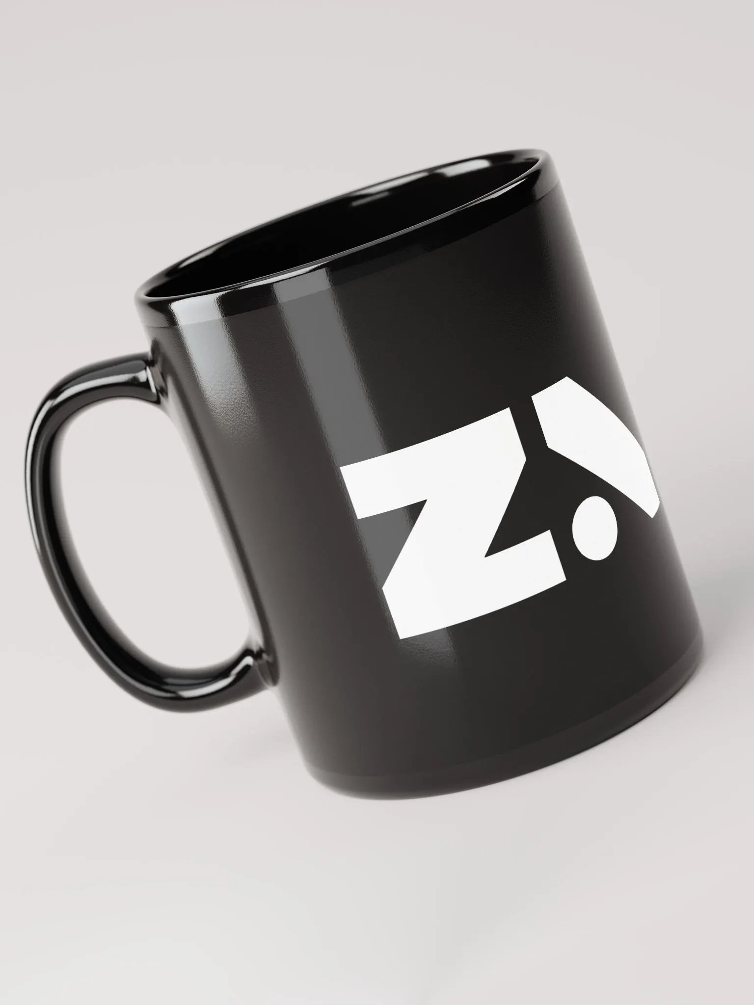 Pixelated Triangles Black Glossy Mug product image (5)